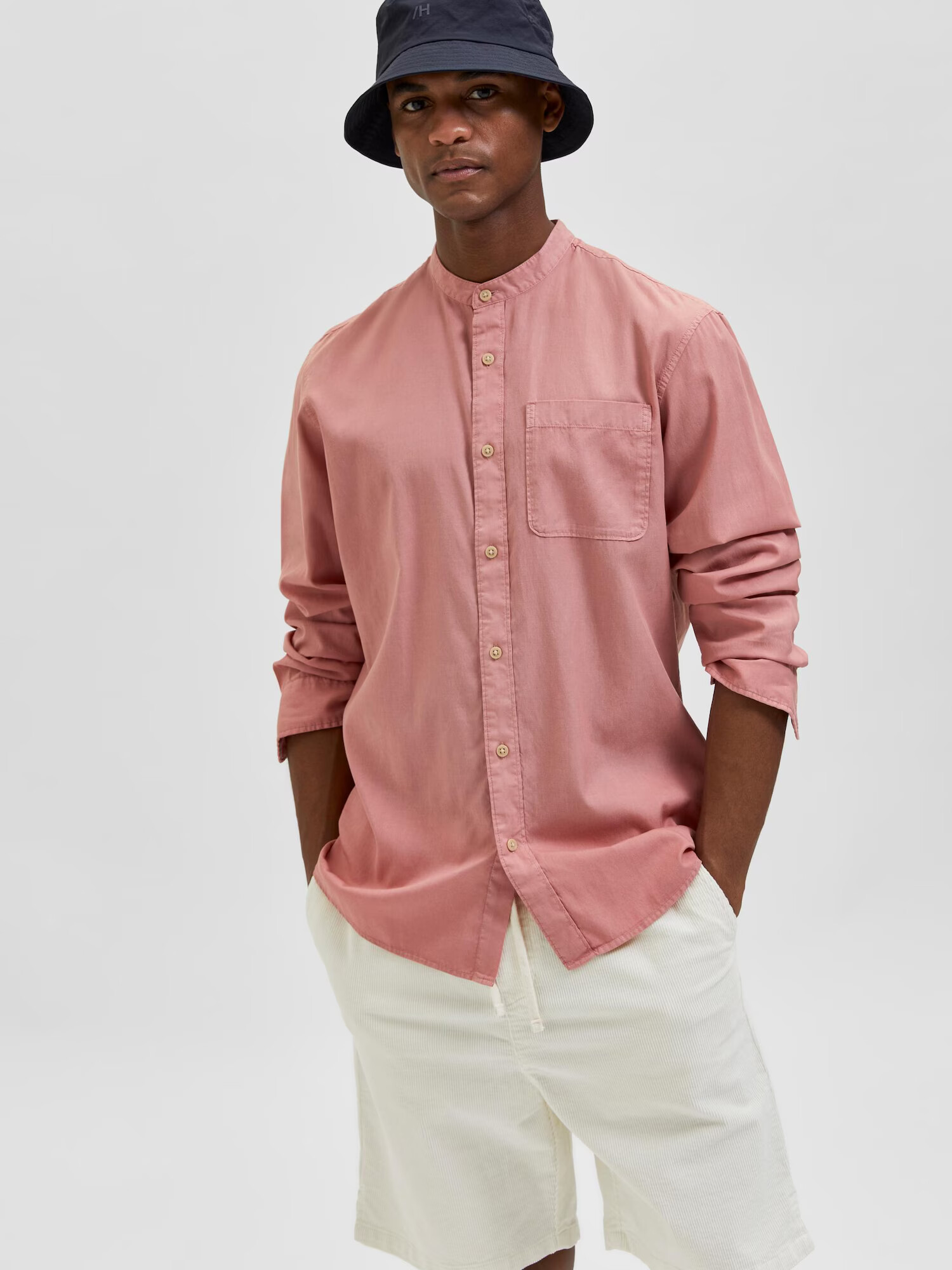 SELECTED HOMME Srajca 'Rick' rosé - Pepit.si