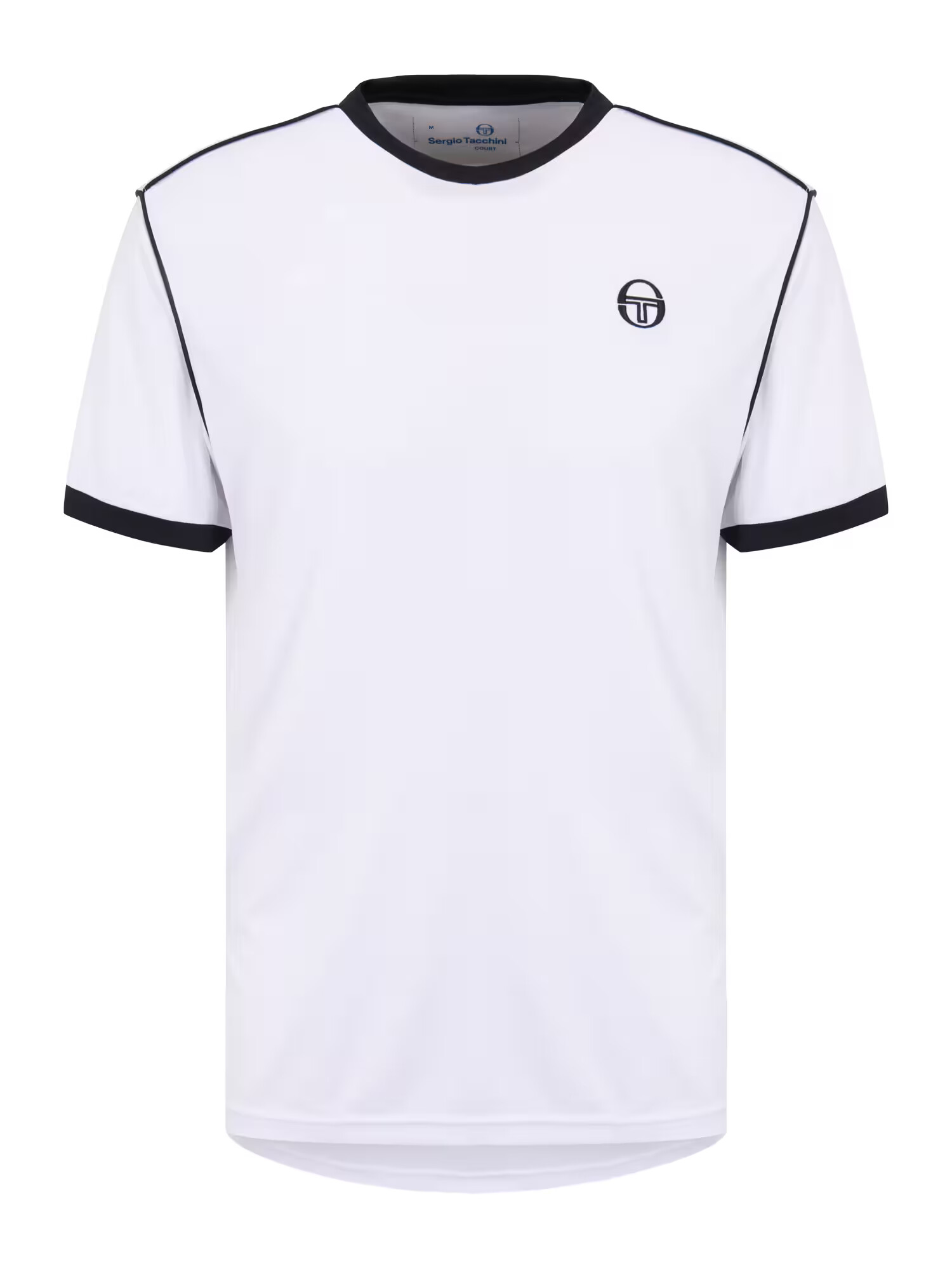 Sergio Tacchini Funkcionalna majica črna / bela - Pepit.si