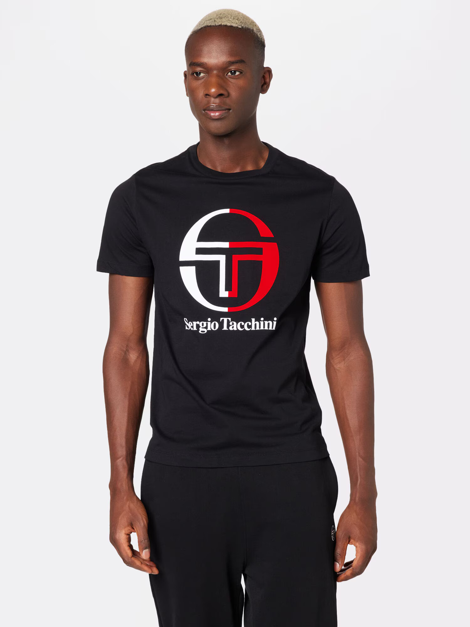 Sergio Tacchini Funkcionalna majica 'NEW IBERIS' rdeča / črna / bela - Pepit.si