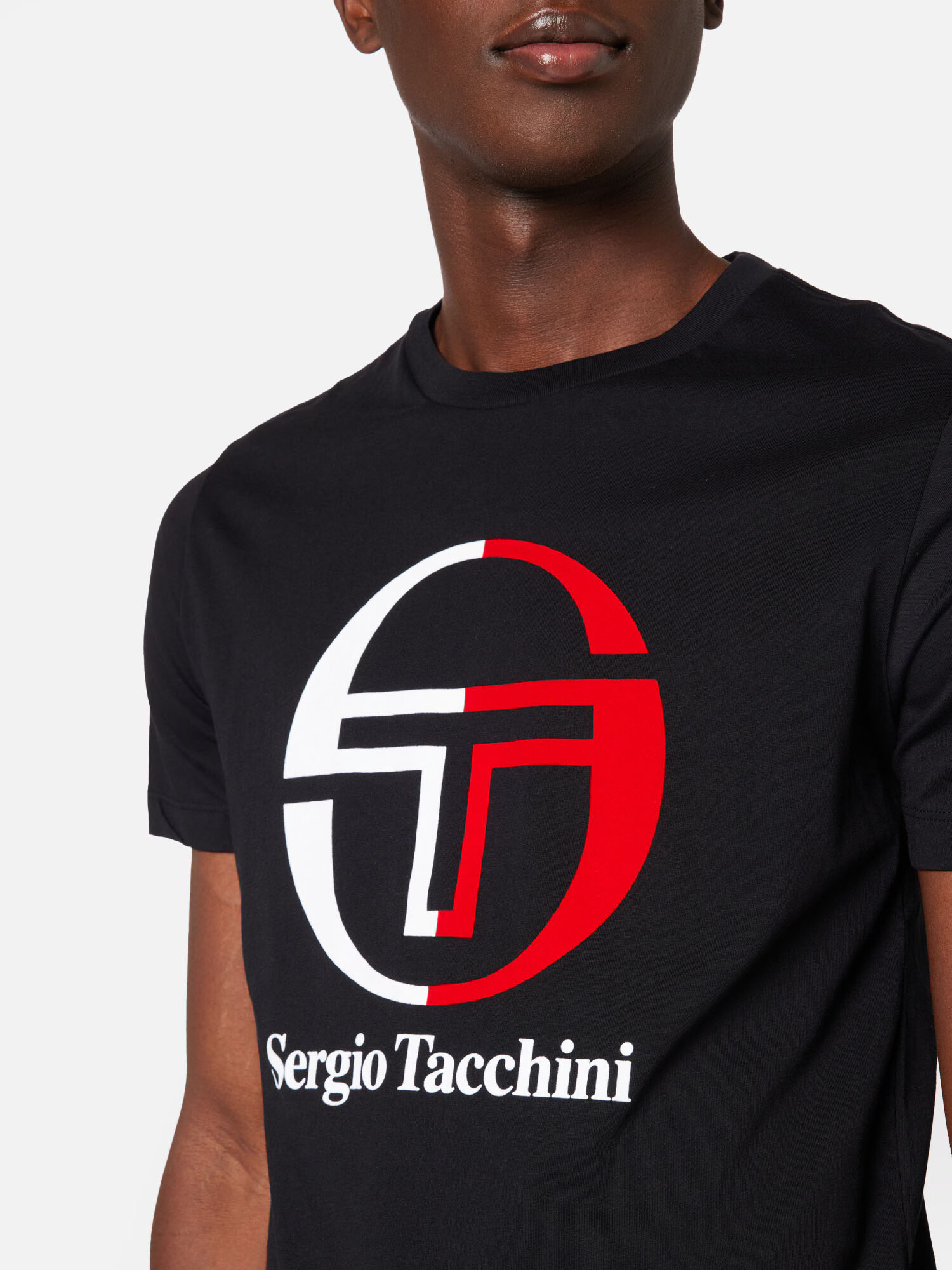 Sergio Tacchini Funkcionalna majica 'NEW IBERIS' rdeča / črna / bela - Pepit.si