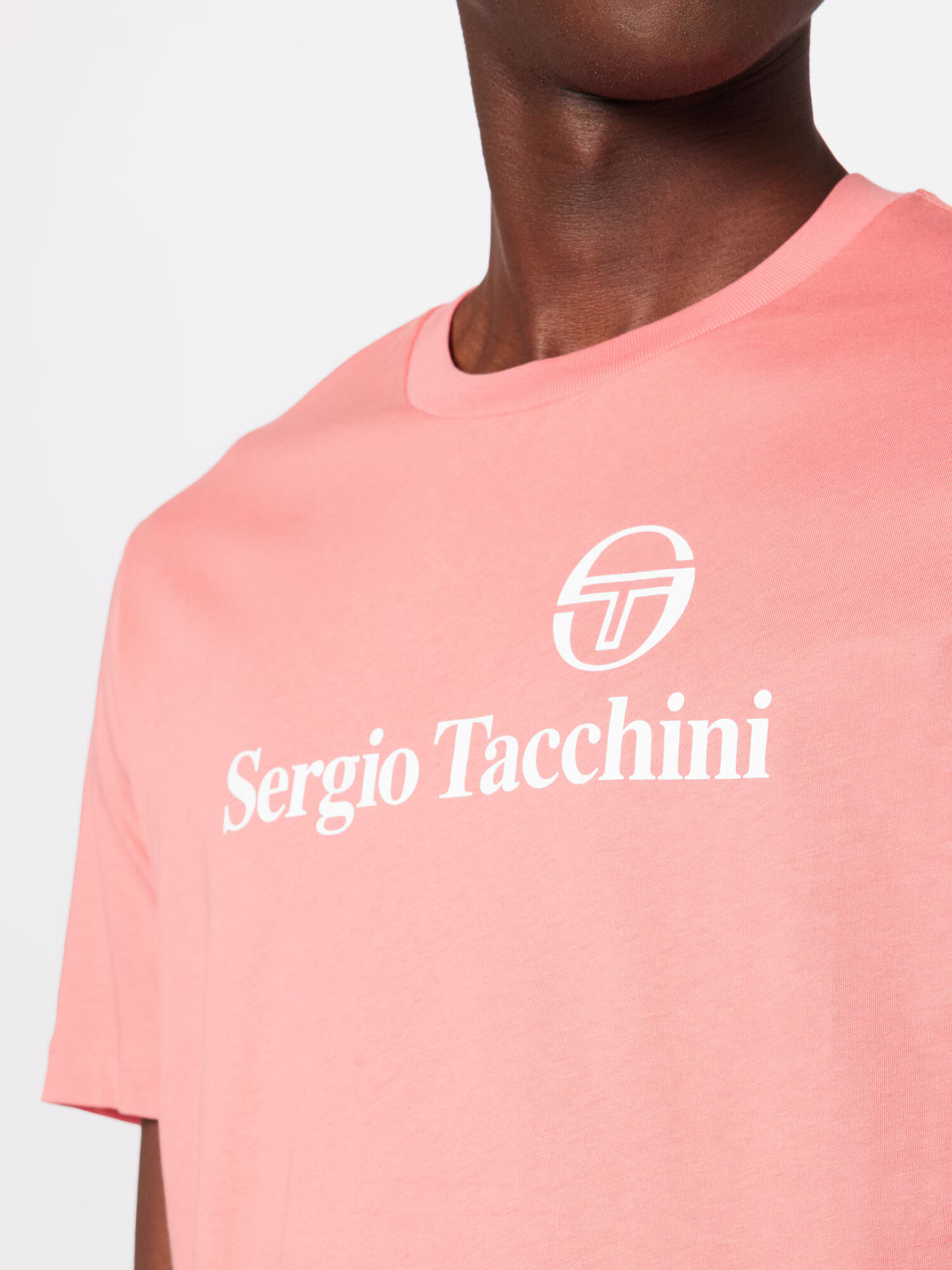 Sergio Tacchini Funkcionalna majica rosé / bela - Pepit.si