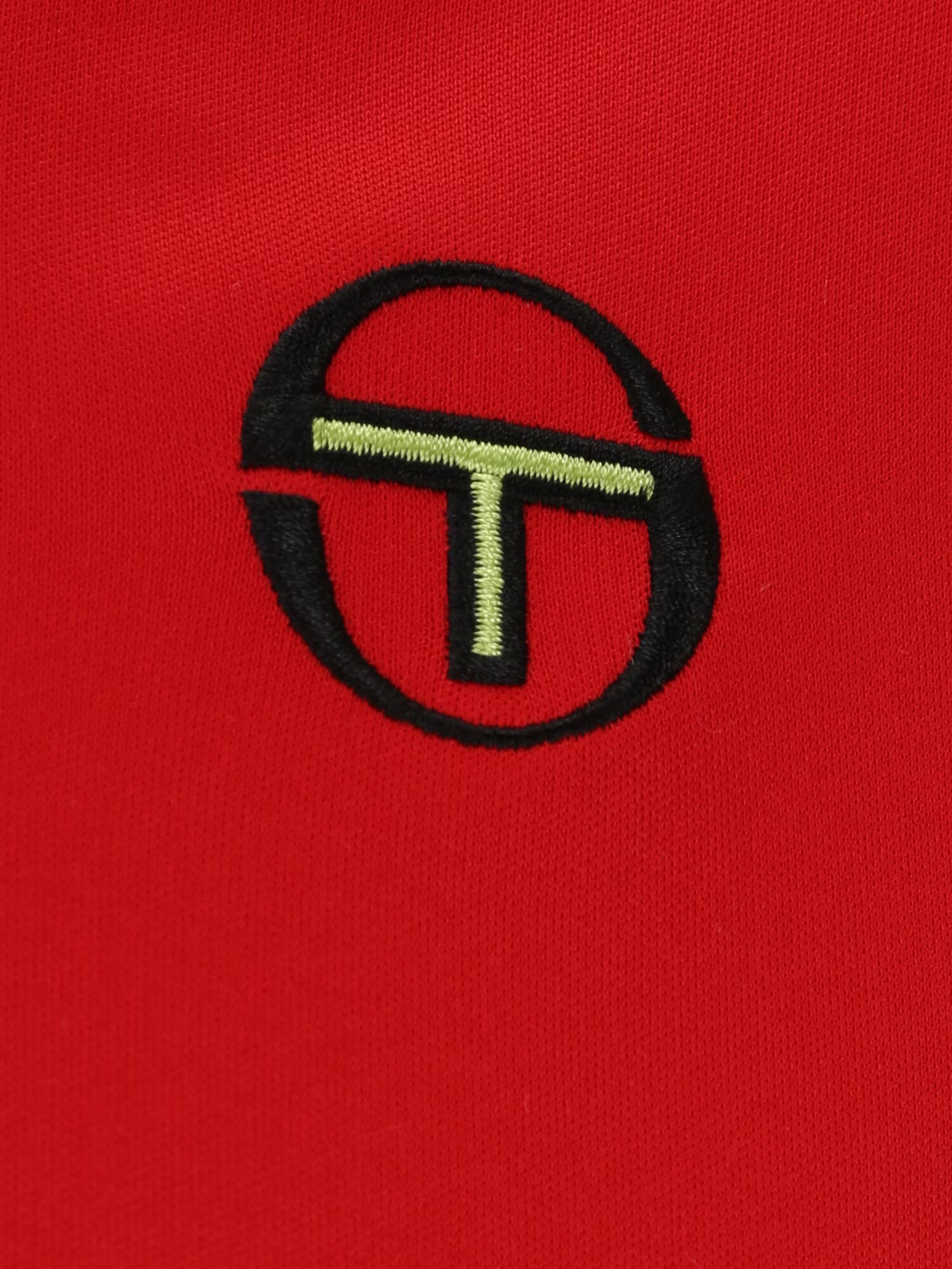 Sergio Tacchini Funkcionalna majica svetlo zelena / rdeča / črna / bela - Pepit.si