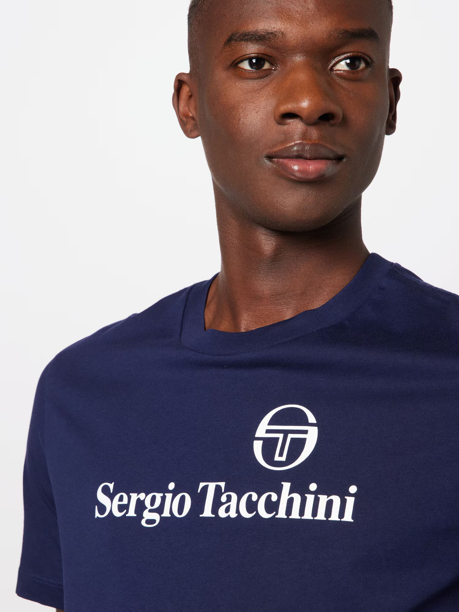 Sergio Tacchini Funkcionalna majica temno modra / bela - Pepit.si