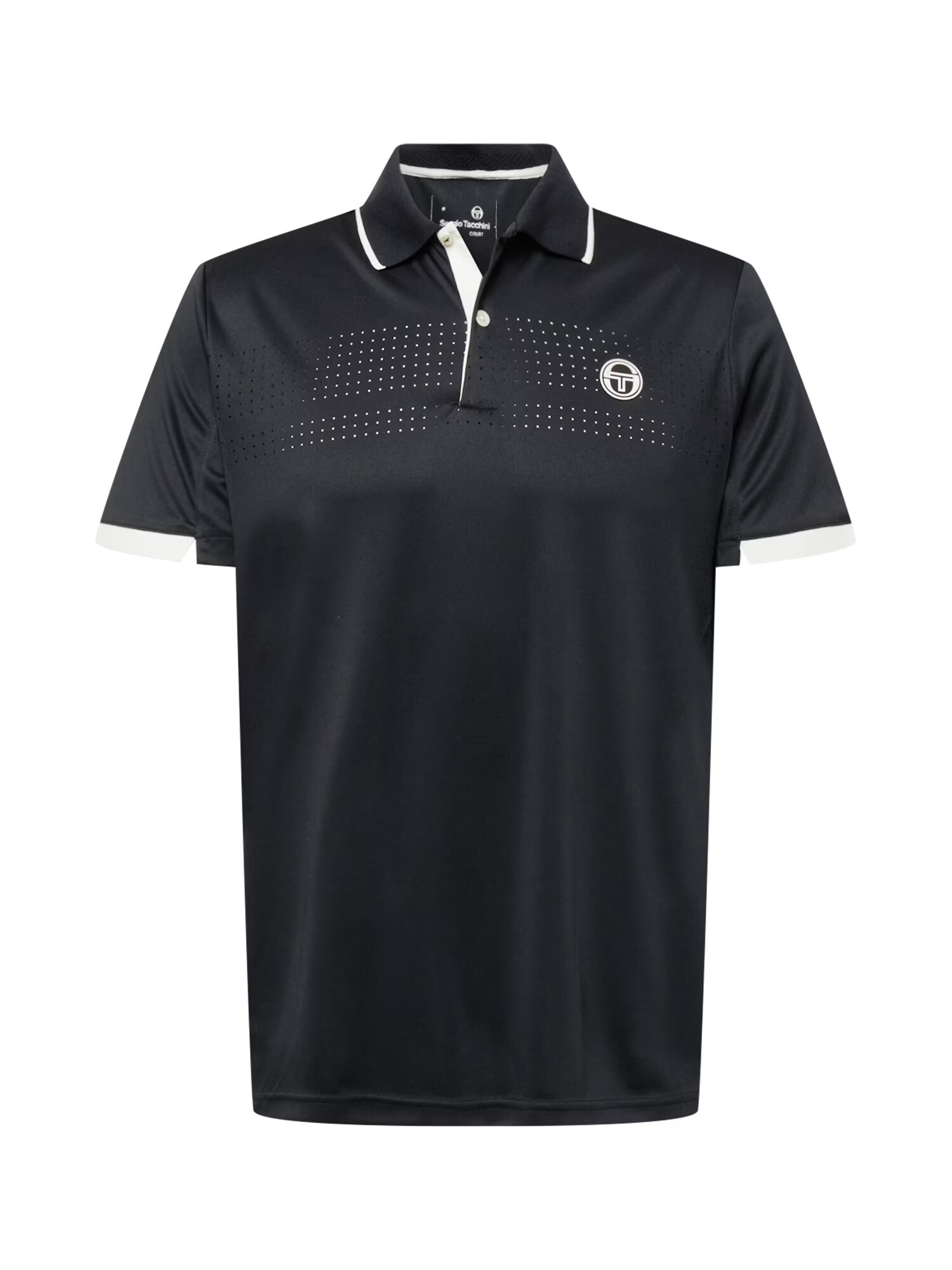 Sergio Tacchini Sportshirt temno siva / bela - Pepit.si