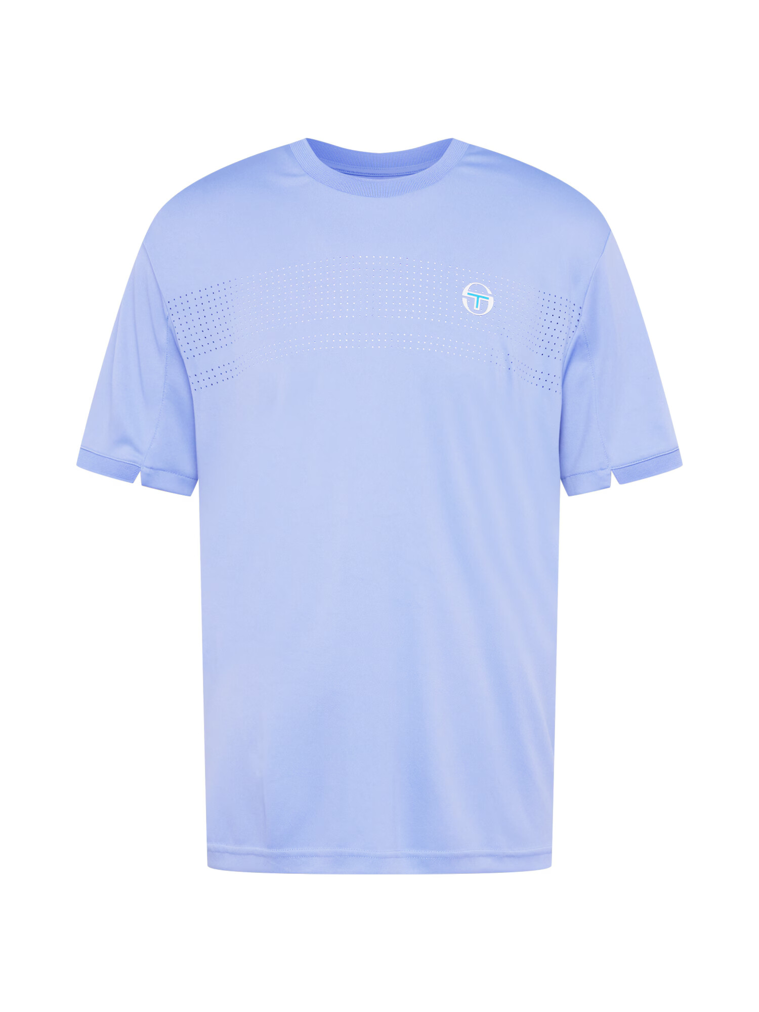 Sergio Tacchini Funkcionalna majica 'YOUNG LINE' neonsko modra / sivka / bela - Pepit.si