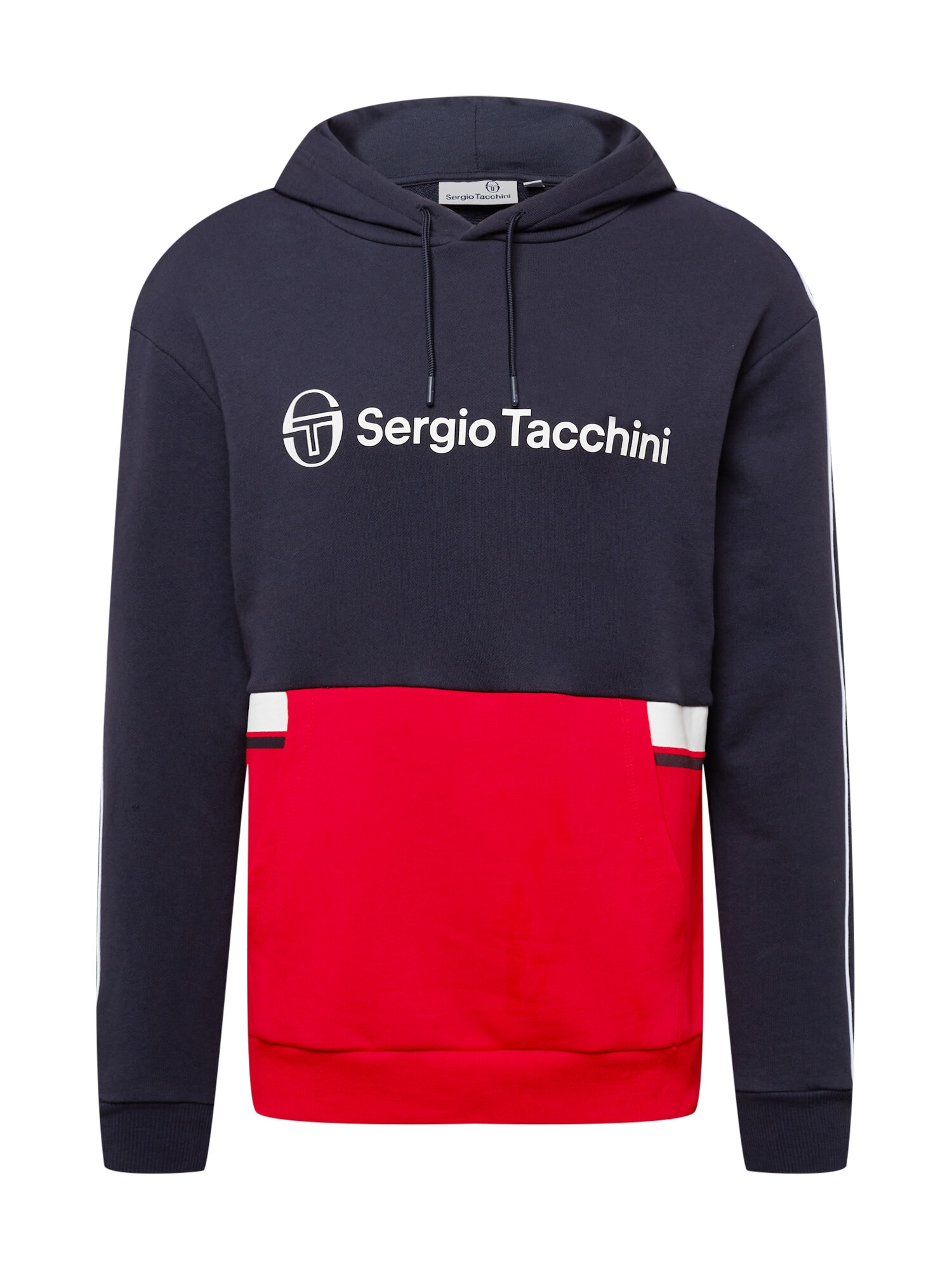 Sergio Tacchini Majica 'ALOE' mornarska / rdeča / bela - Pepit.si