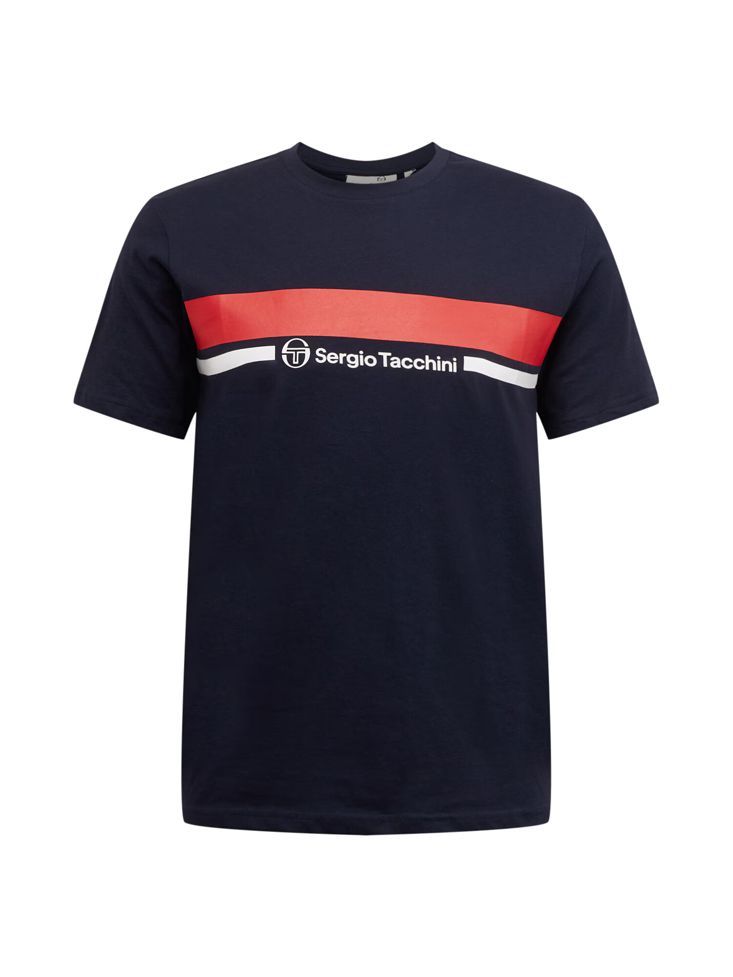 Sergio Tacchini Majica 'ANISE' bela / rdeča / temno modra - Pepit.si