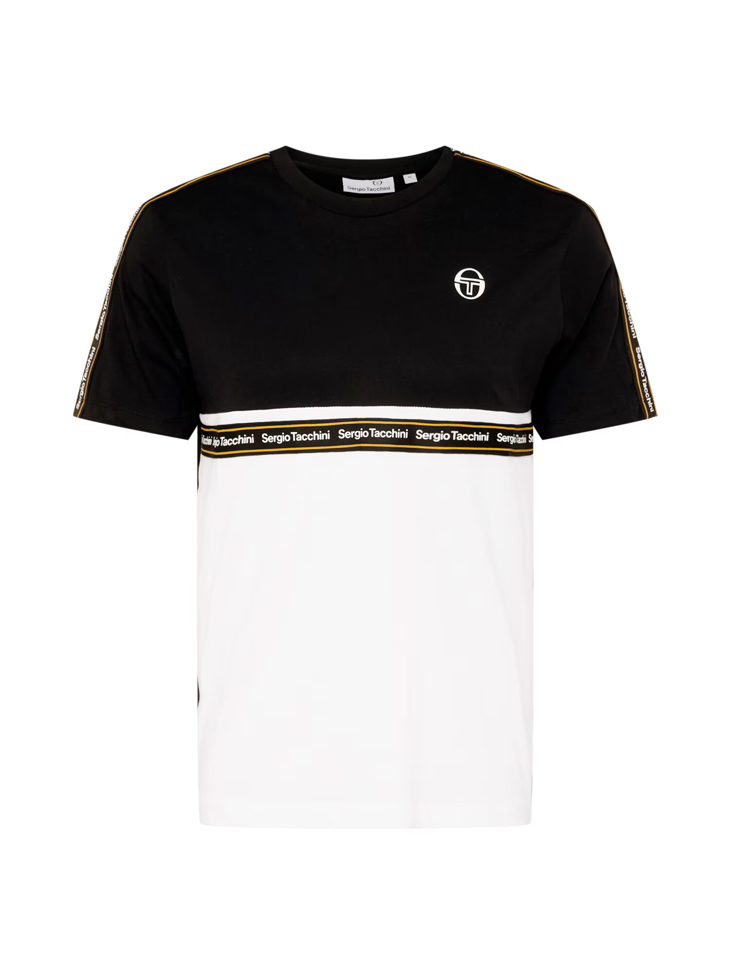 Sergio Tacchini Majica 'MERIDIANO' zlato-rumena / črna / bela - Pepit.si