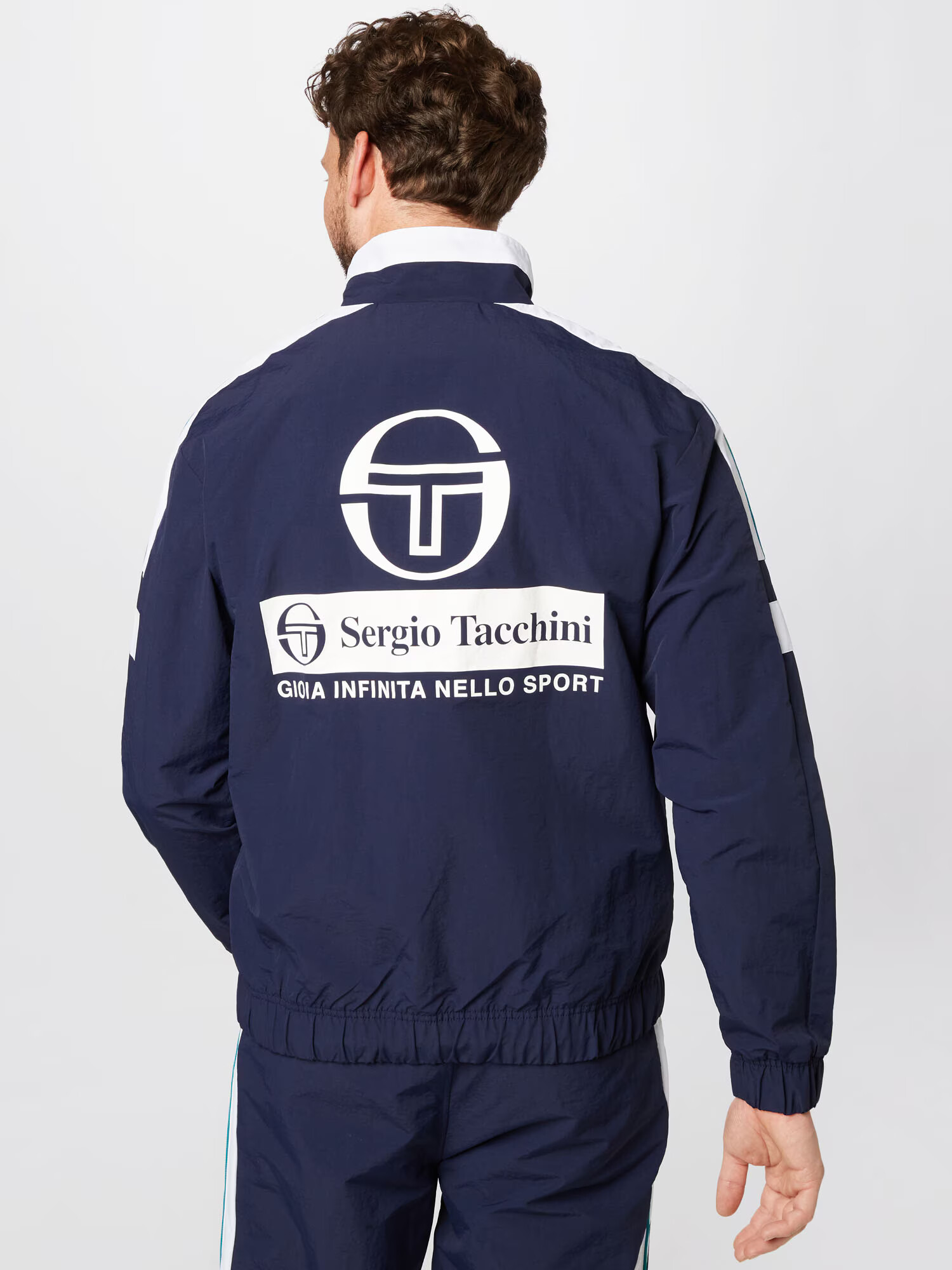 Sergio Tacchini Športna trenirka 'VIVA' mornarska / bela - Pepit.si