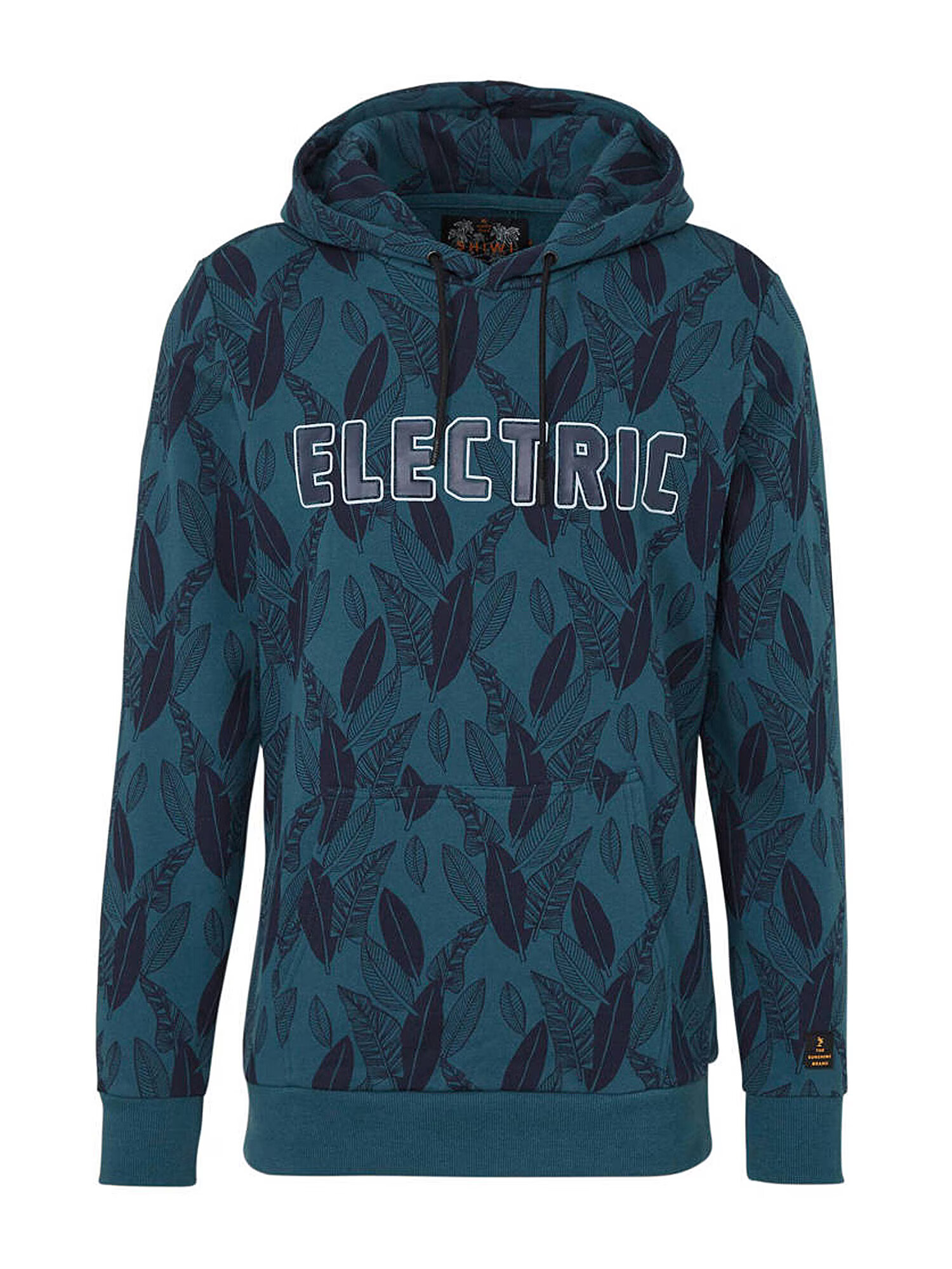 Shiwi Sweatshirt 'Floral electric' temno modra - Pepit.si