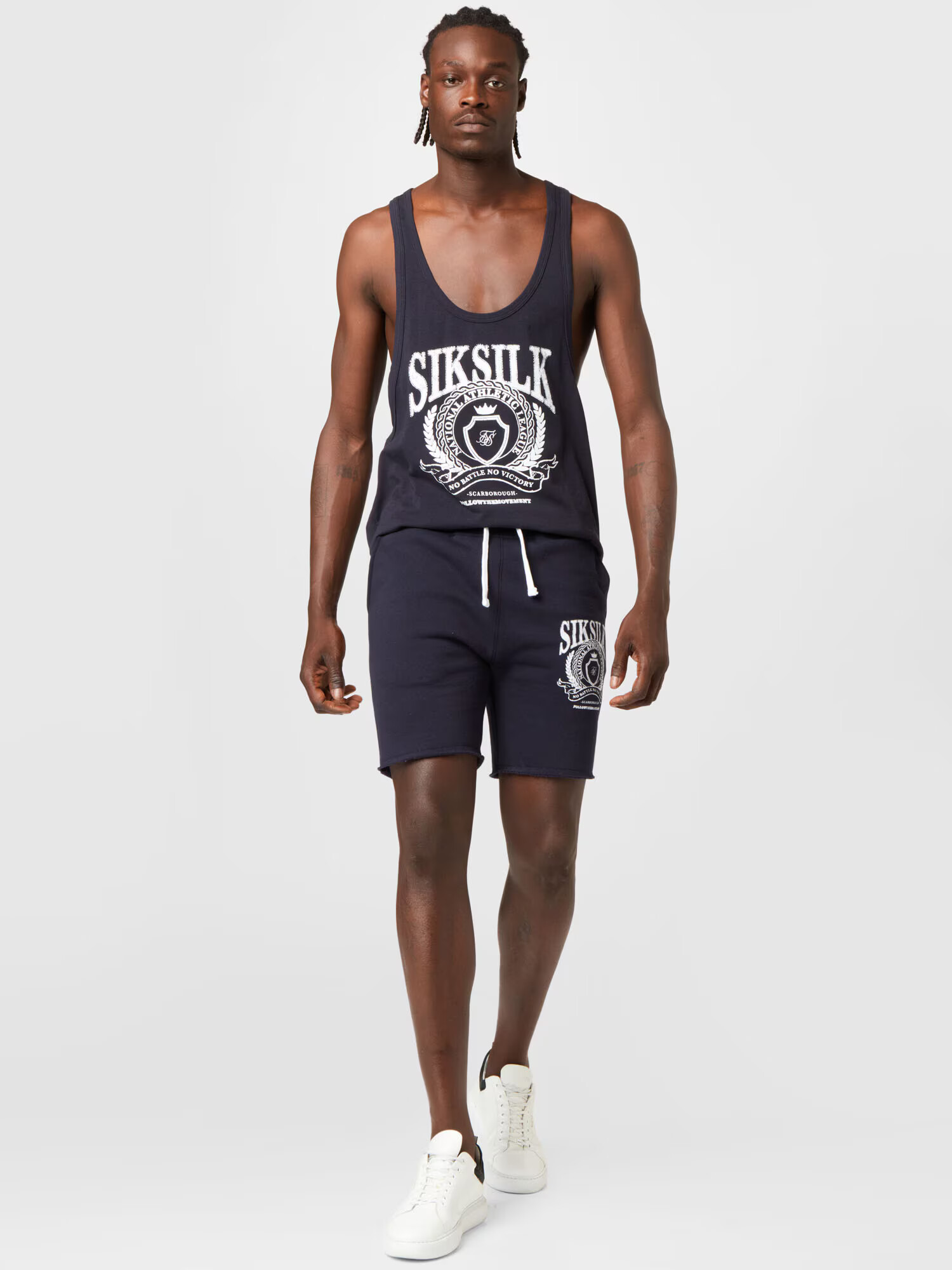 SikSilk Hlače mornarska / bela - Pepit.si