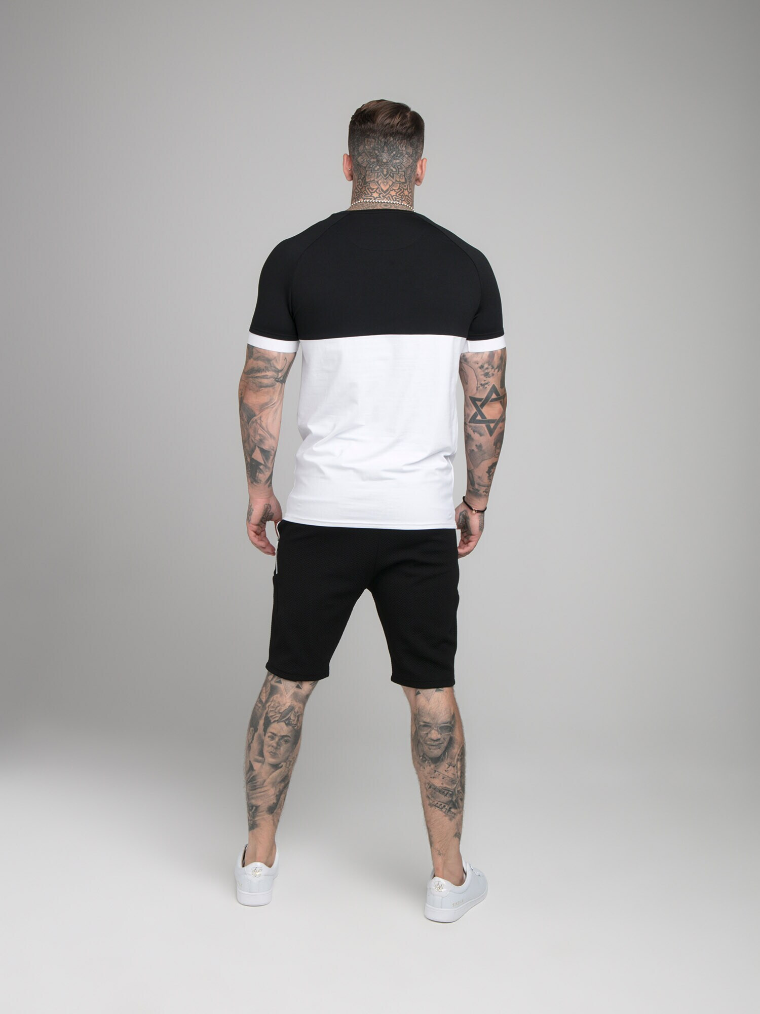 SikSilk Majica črna / bela - Pepit.si