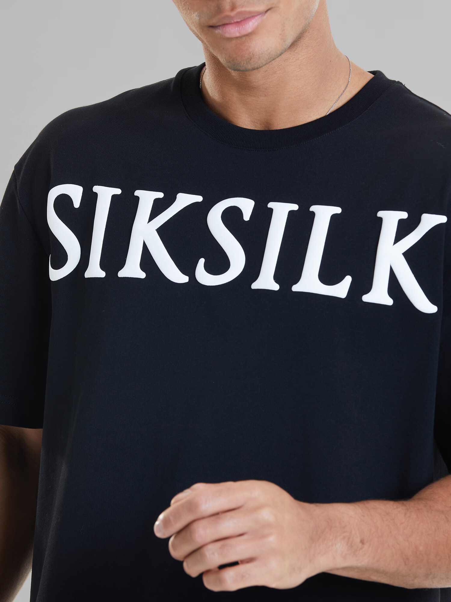 SikSilk Majica črna / bela - Pepit.si