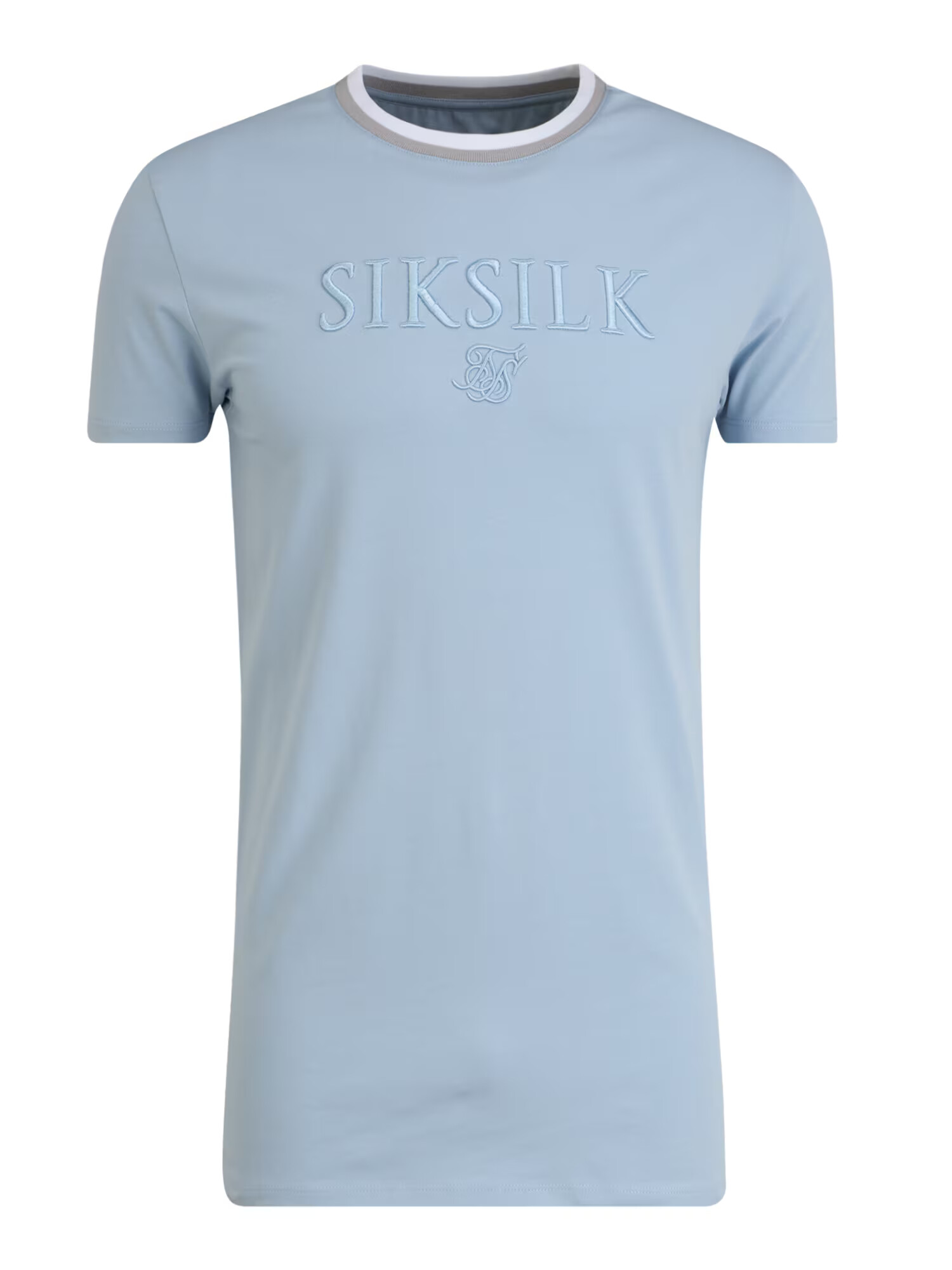 SikSilk Majica dimno modra / bela - Pepit.si