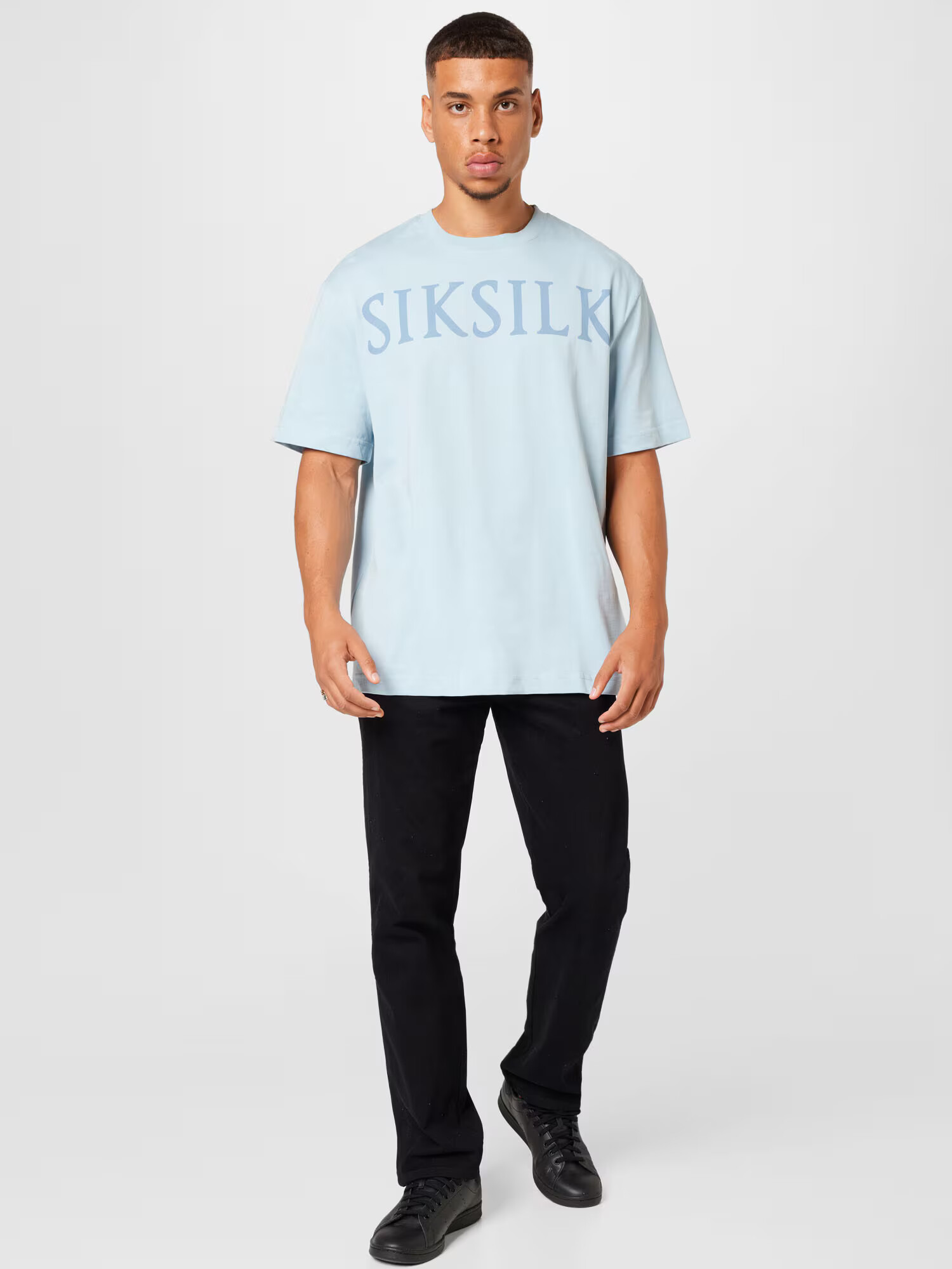 SikSilk Majica dimno modra / svetlo modra - Pepit.si