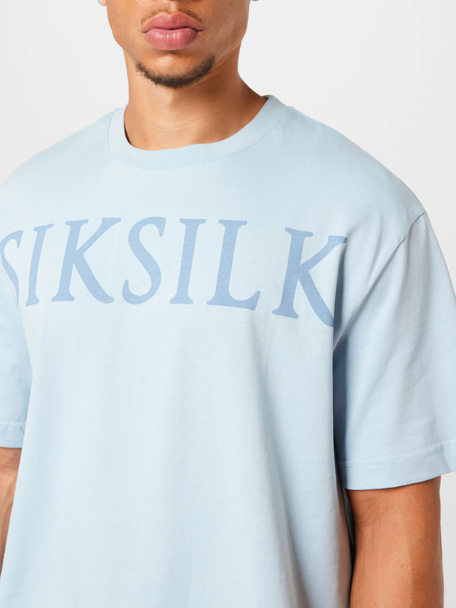 SikSilk Majica dimno modra / svetlo modra - Pepit.si