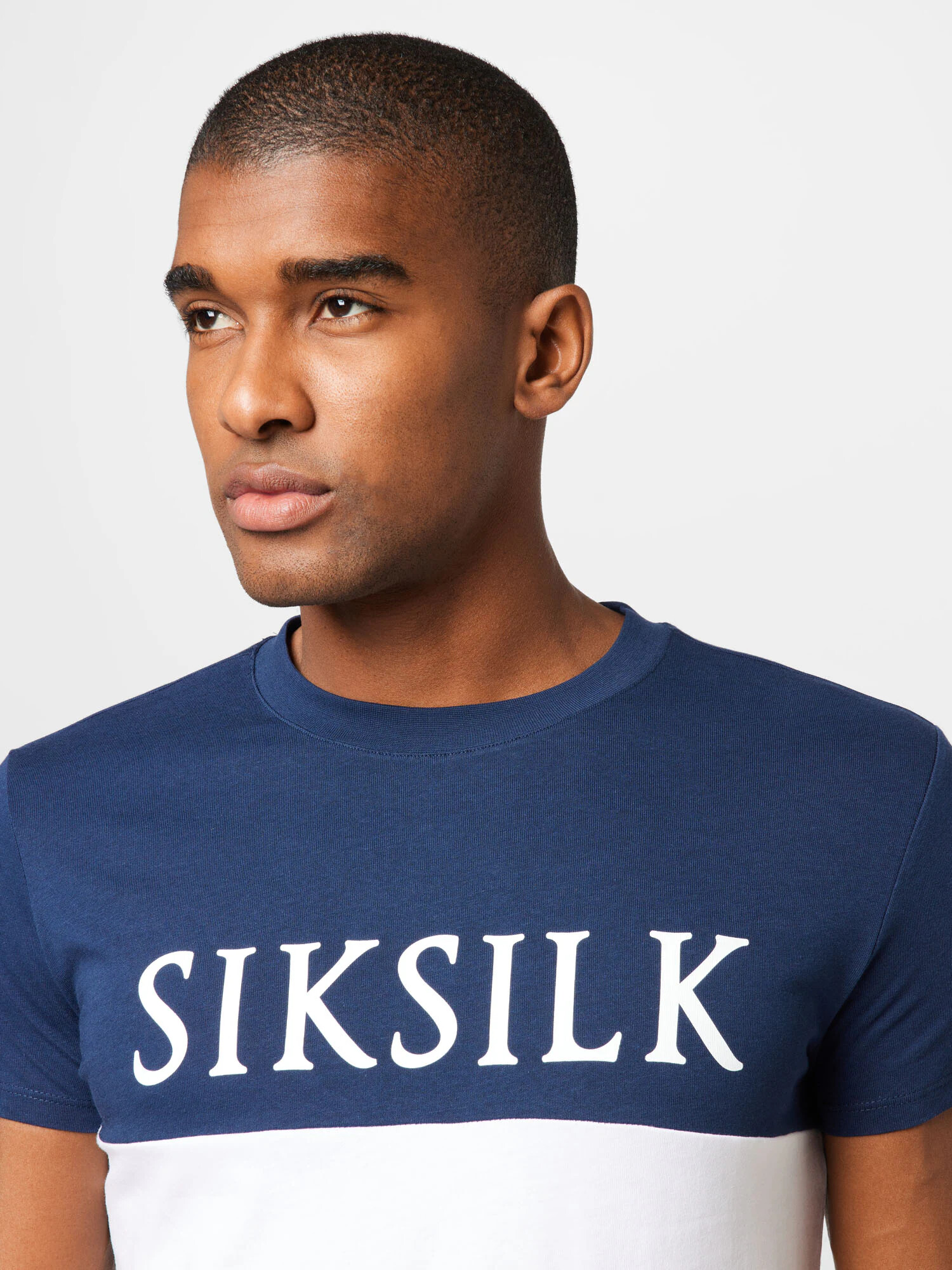 SikSilk Majica mornarska / bela - Pepit.si