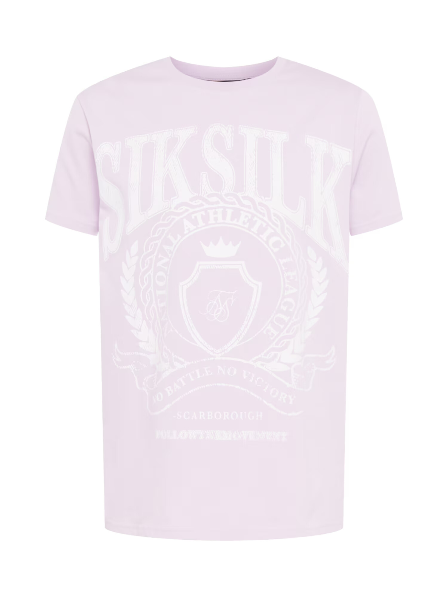 SikSilk Majica pastelno lila / bela - Pepit.si