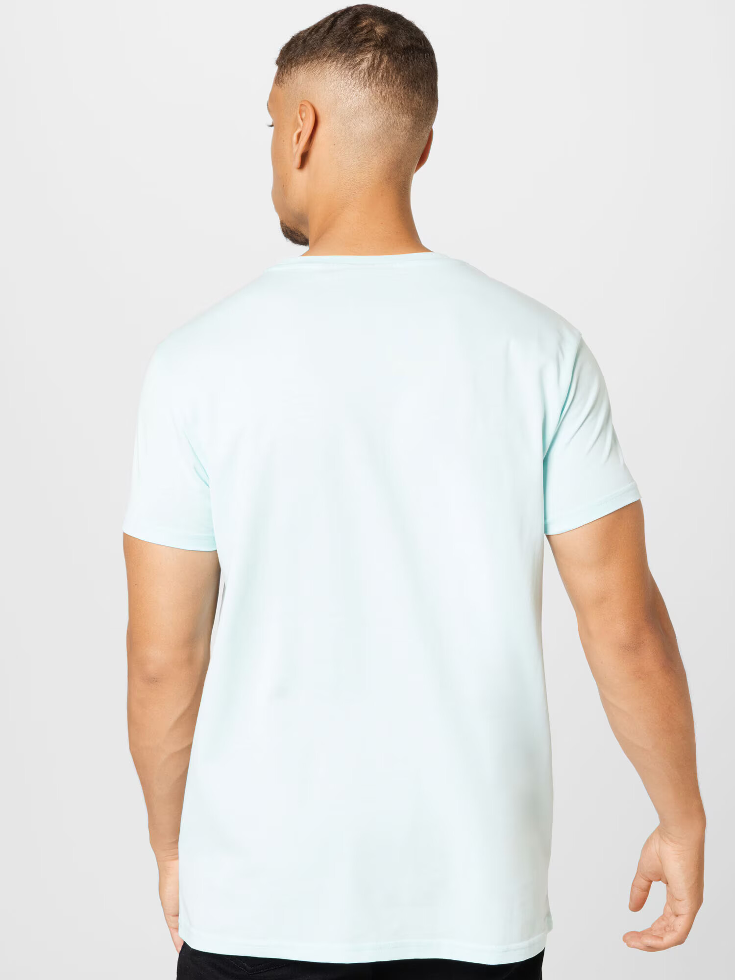 SikSilk Majica pastelno modra / bela - Pepit.si