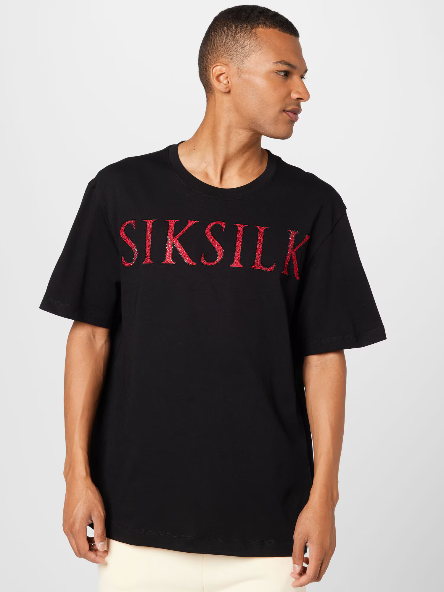 SikSilk Majica rdeča / črna - Pepit.si