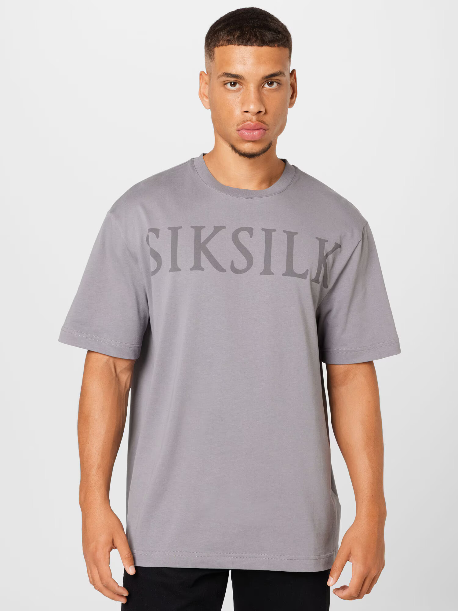 SikSilk Majica siva / temno siva - Pepit.si