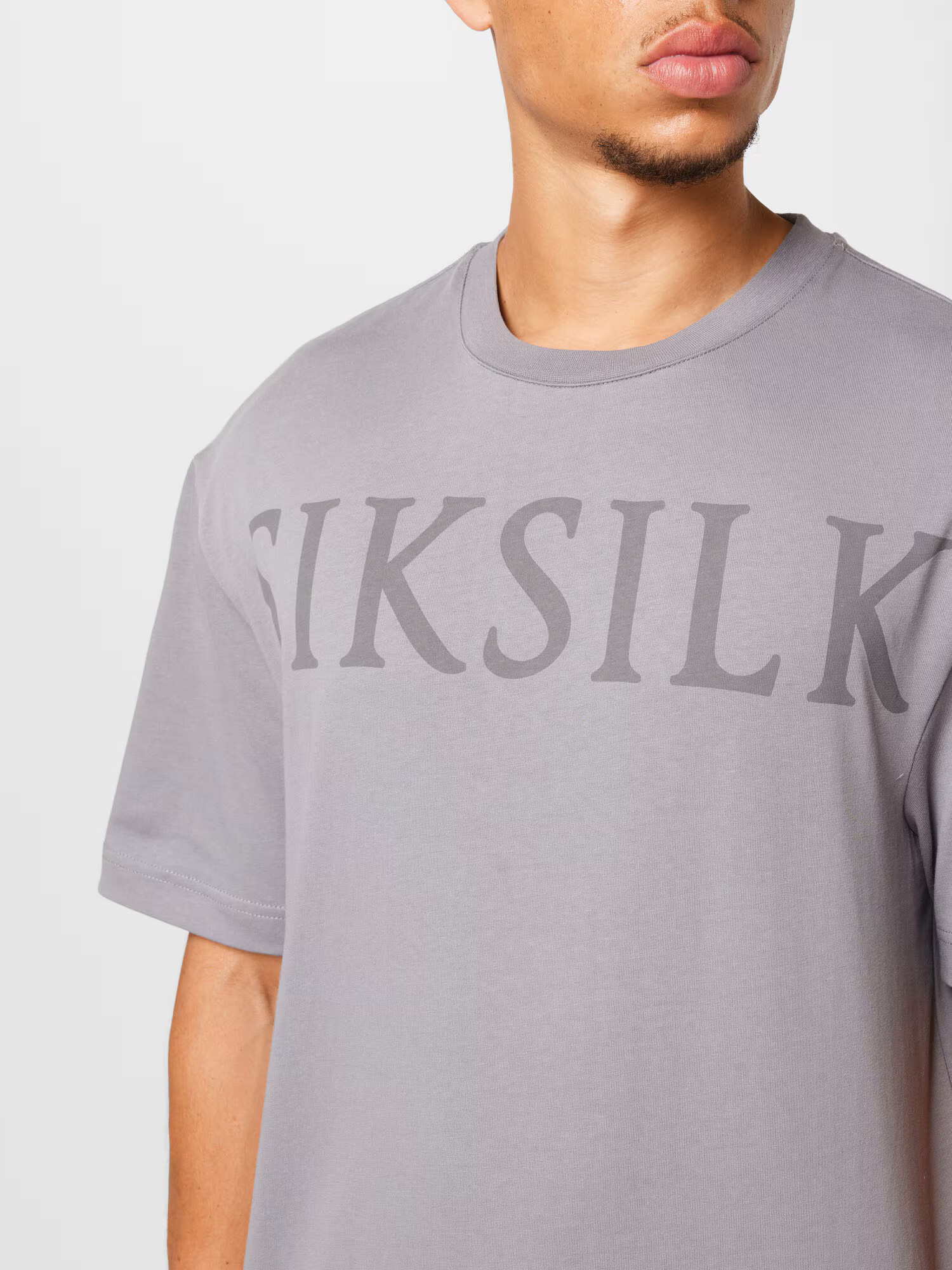 SikSilk Majica siva / temno siva - Pepit.si