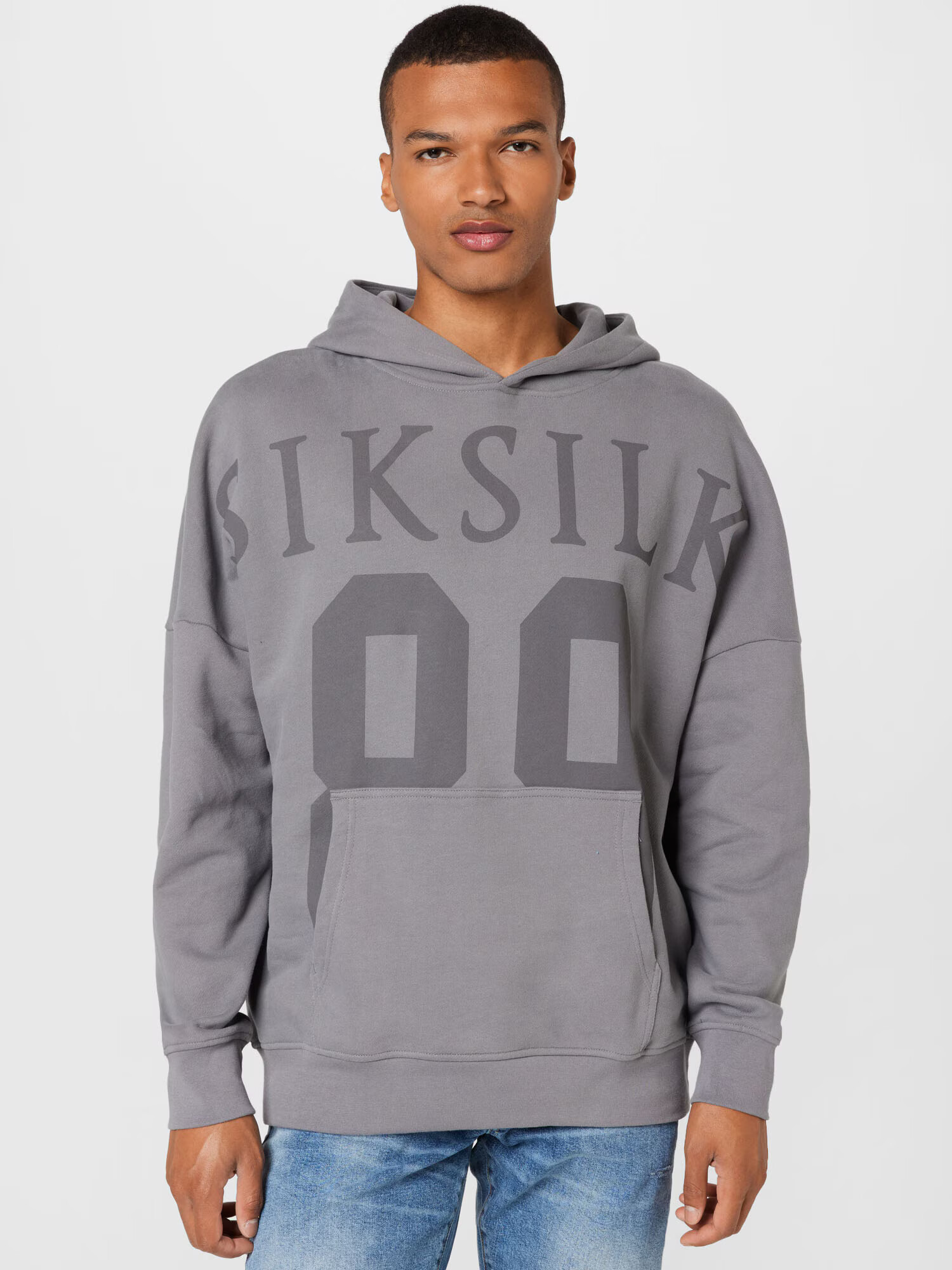 SikSilk Majica siva / temno siva - Pepit.si