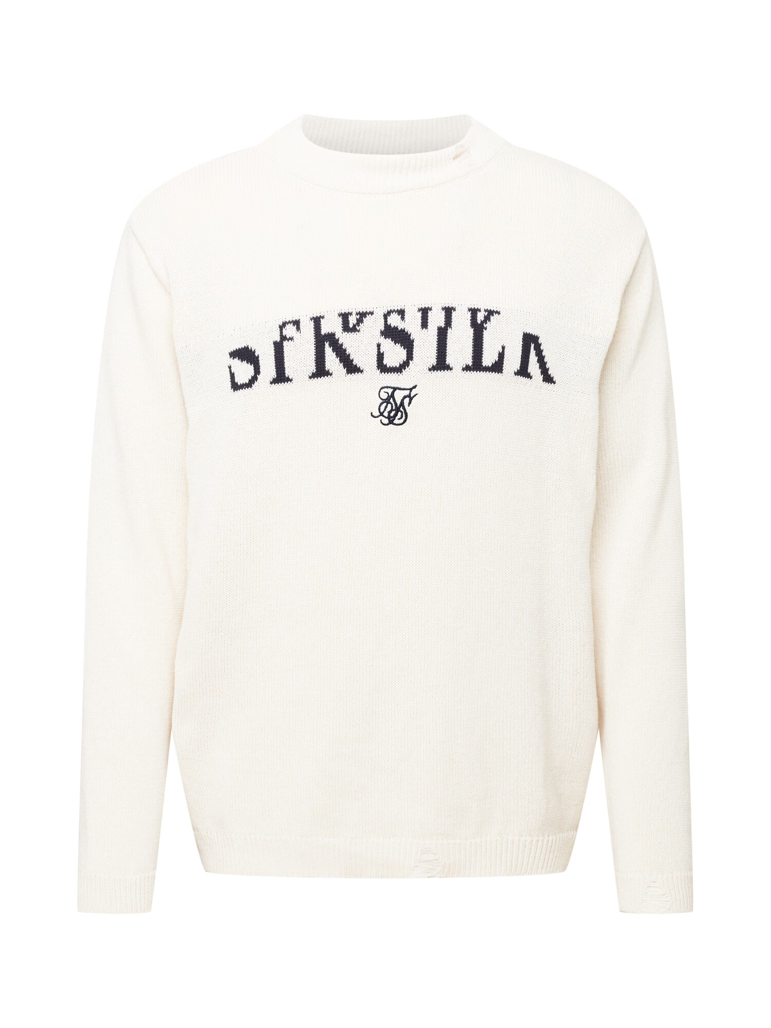 SikSilk Pulover ecru / črna - Pepit.si