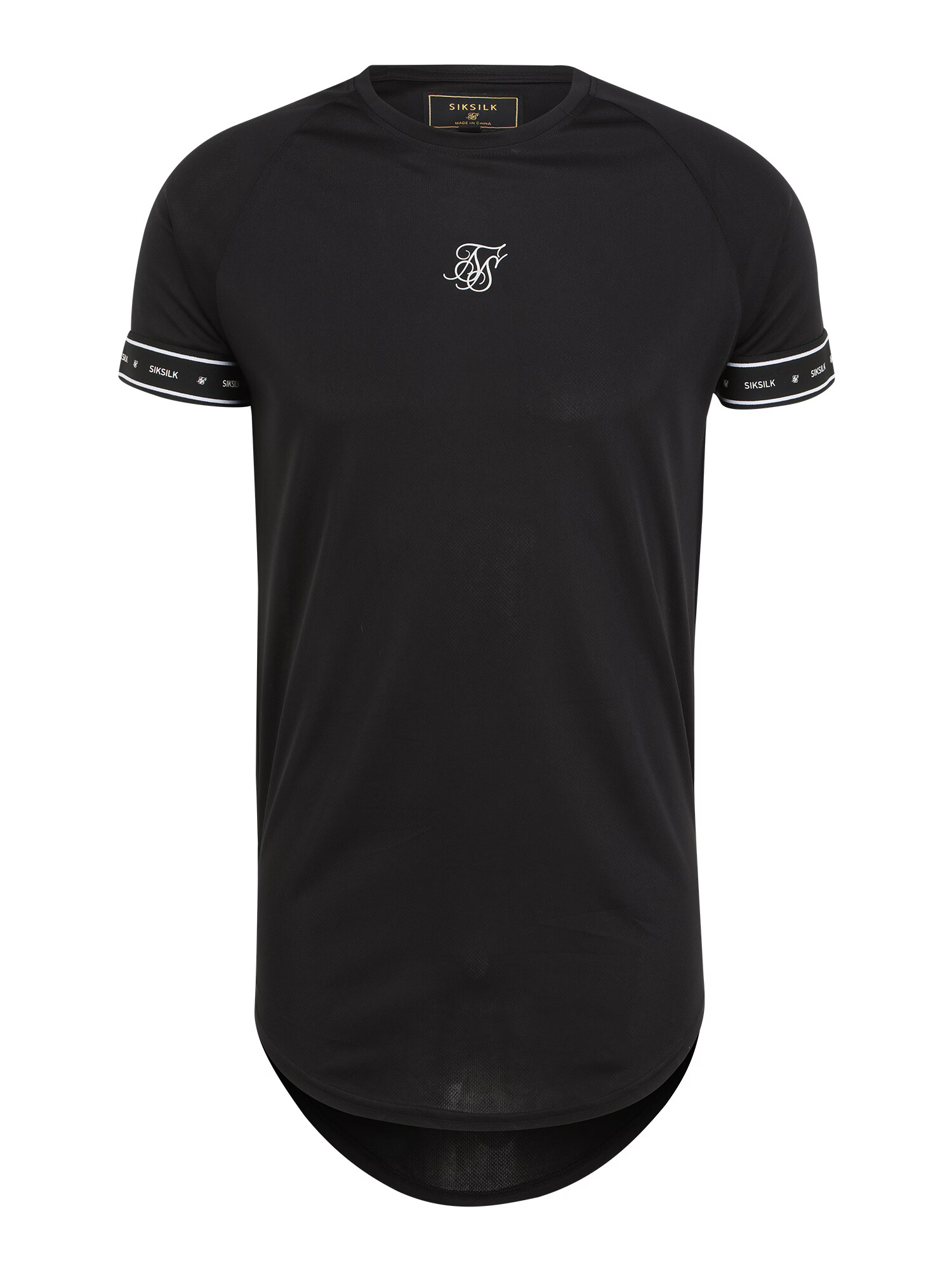 SikSilk Shirt črna / bela - Pepit.si