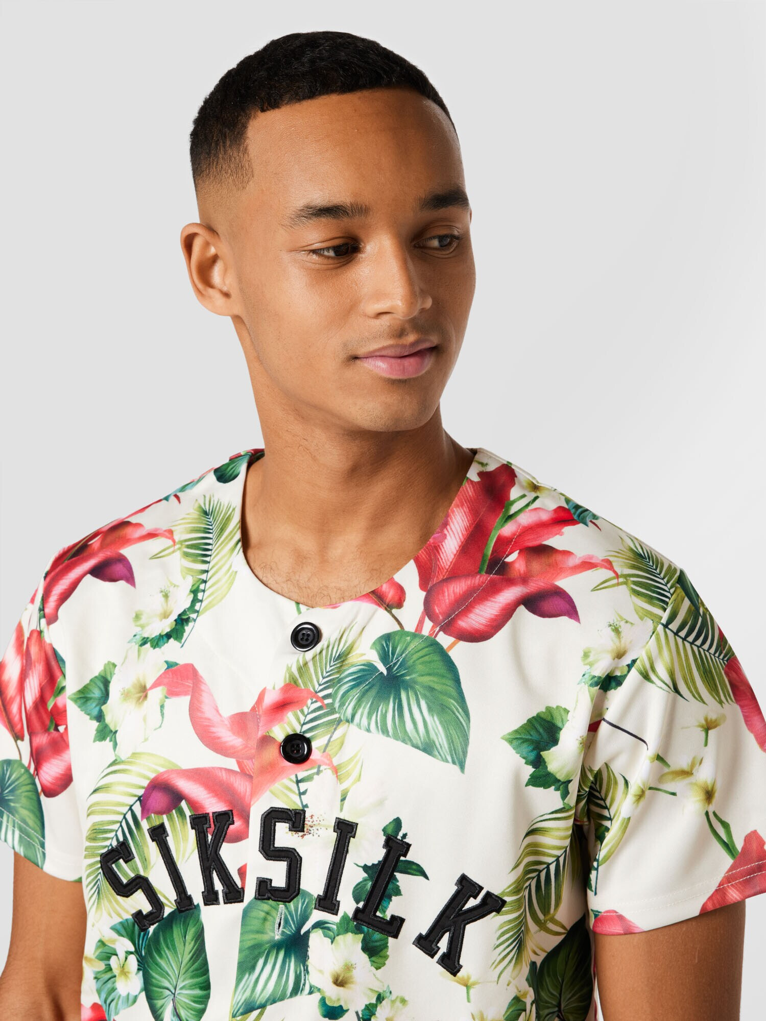 SikSilk Srajca zelena / melona / črna / bela - Pepit.si