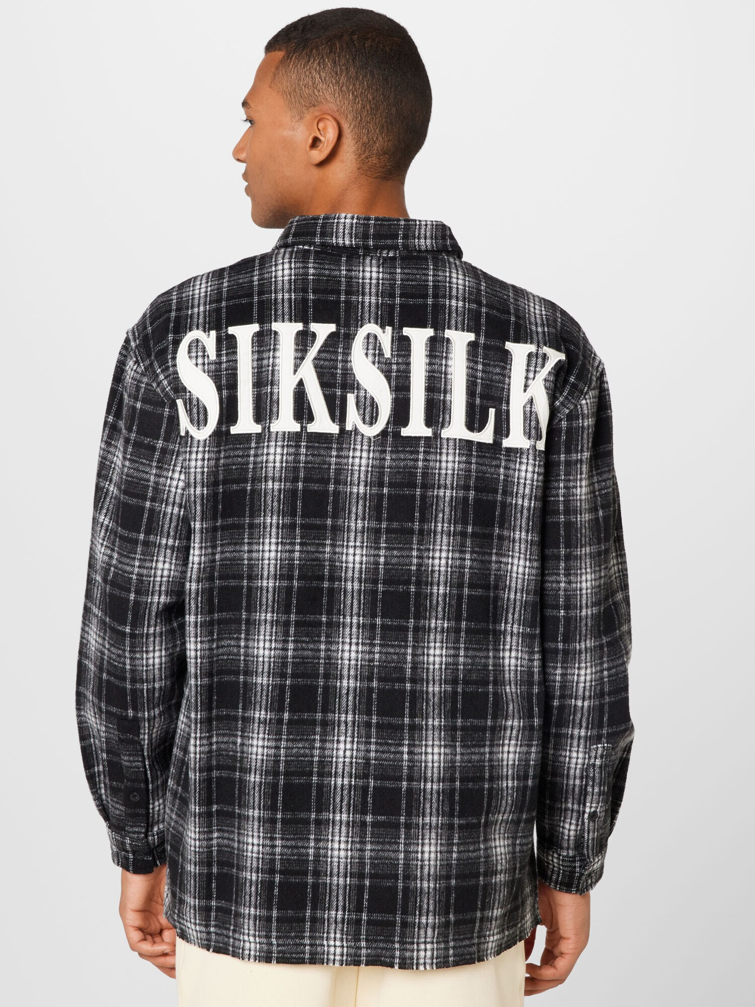 SikSilk Srajca črna / bela - Pepit.si