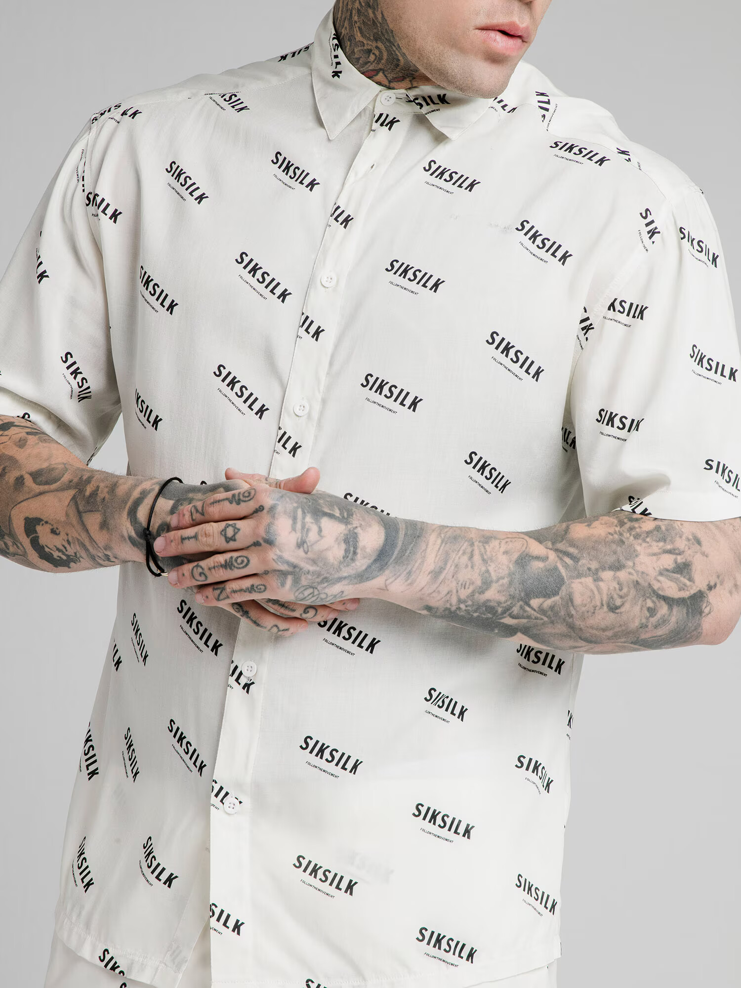 SikSilk Srajca črna / volneno bela - Pepit.si