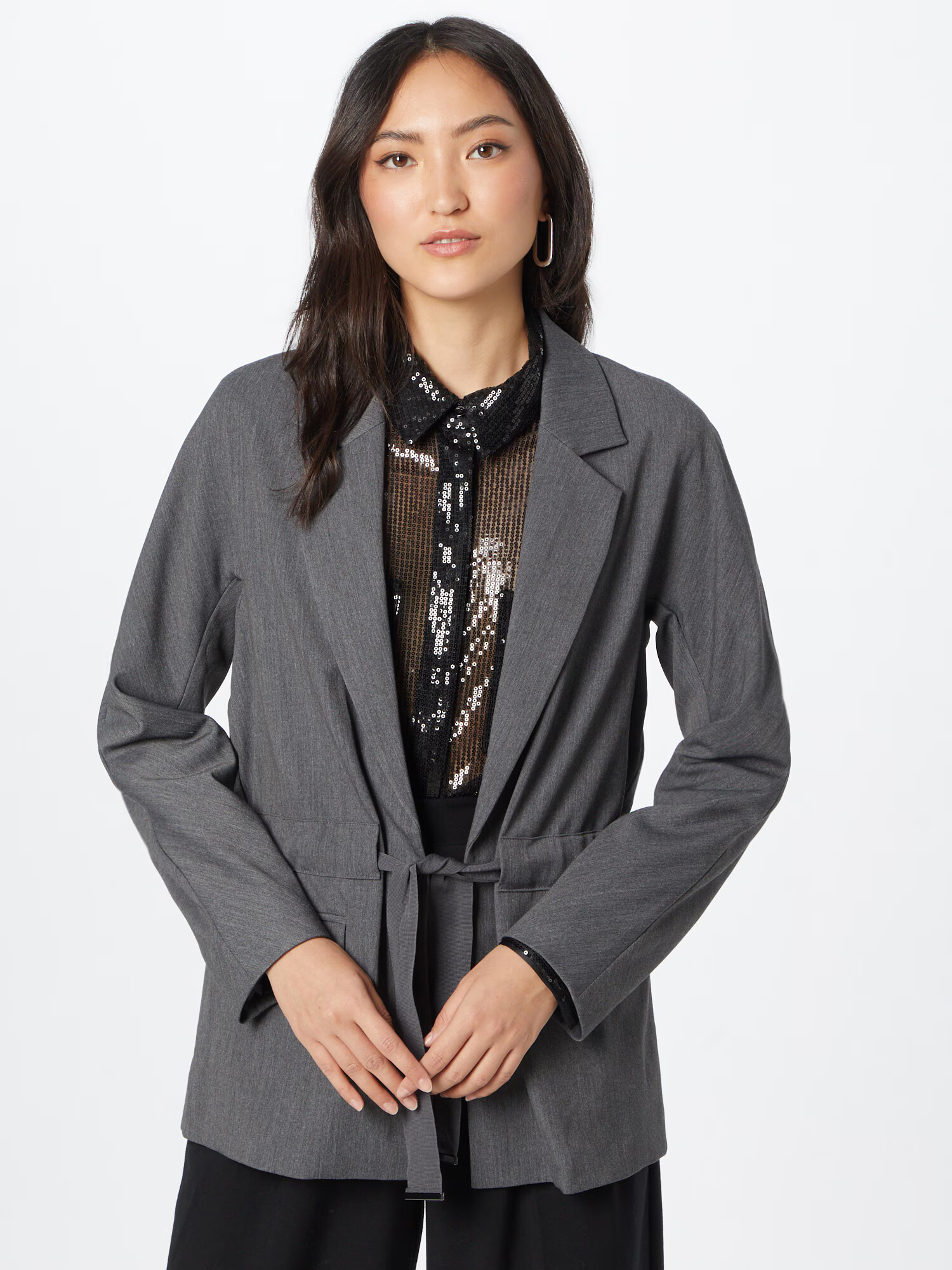 Sisley Blazer pegasto siva - Pepit.si