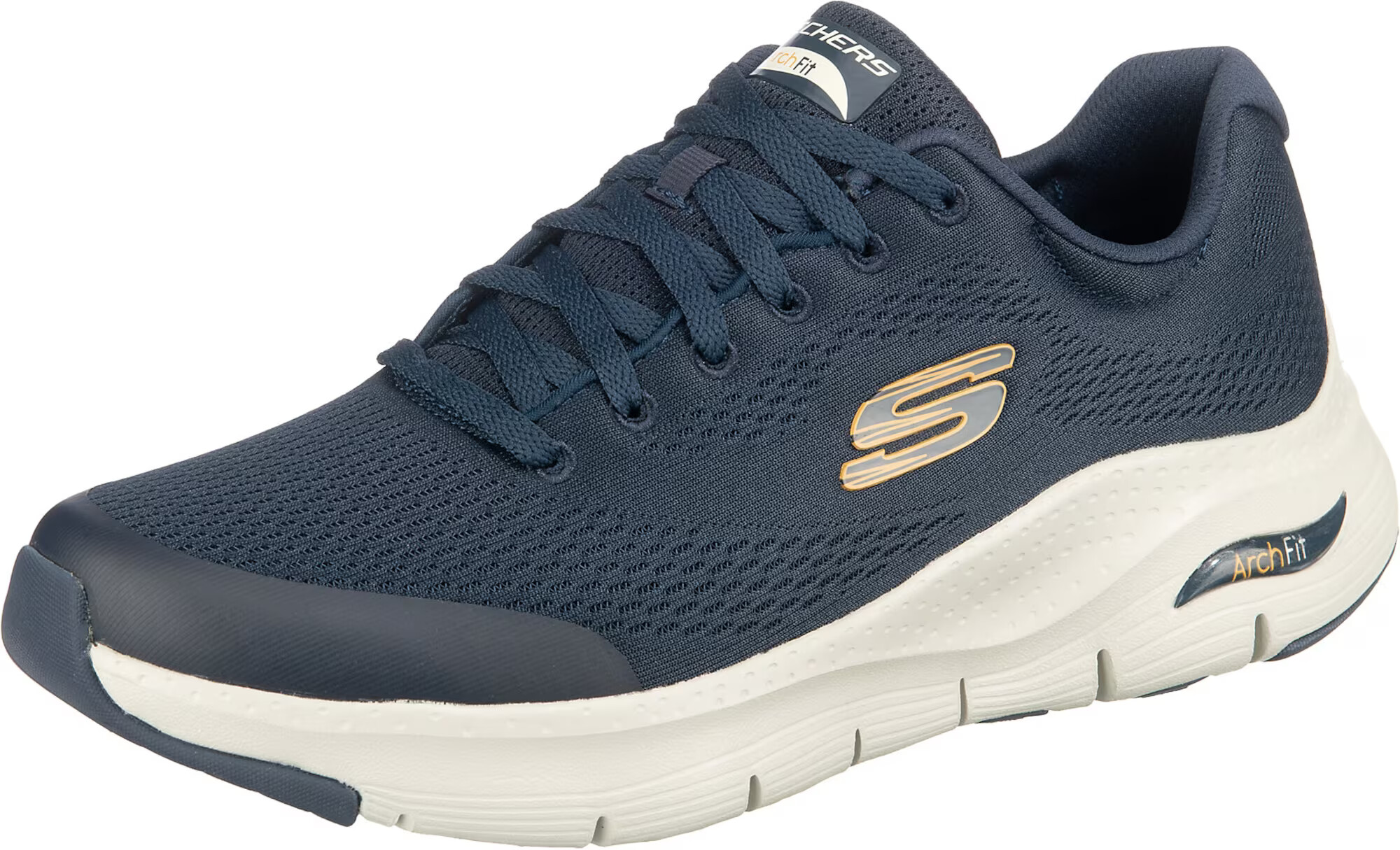 SKECHERS Nizke superge 'Arch Fit' mornarska / svetlo siva / oranžna - Pepit.si