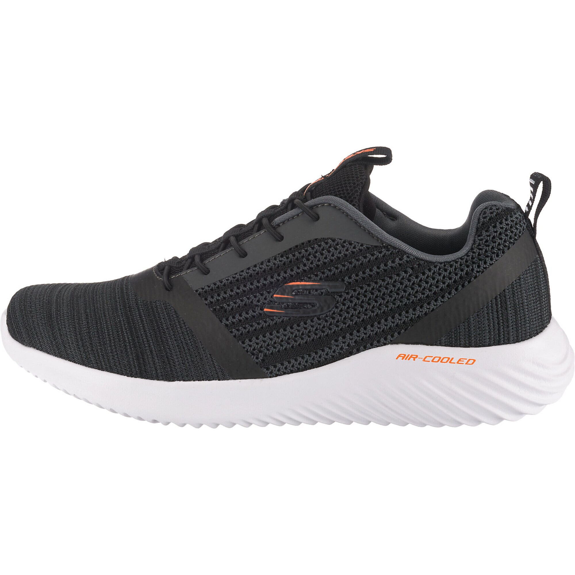 SKECHERS Nizke superge 'Bounder' pegasto siva / temno oranžna / črna - Pepit.si