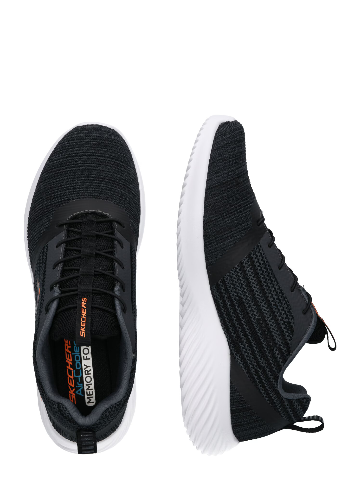 SKECHERS Nizke superge 'Bounder' pegasto siva / temno oranžna / črna - Pepit.si