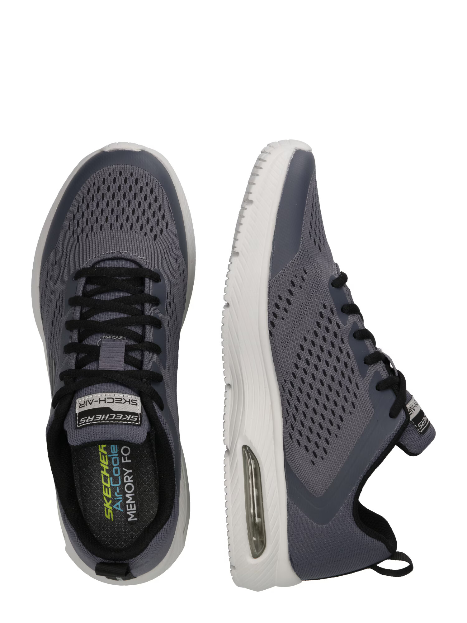 SKECHERS Nizke superge 'DYNA-AIR' grafit / temno siva - Pepit.si