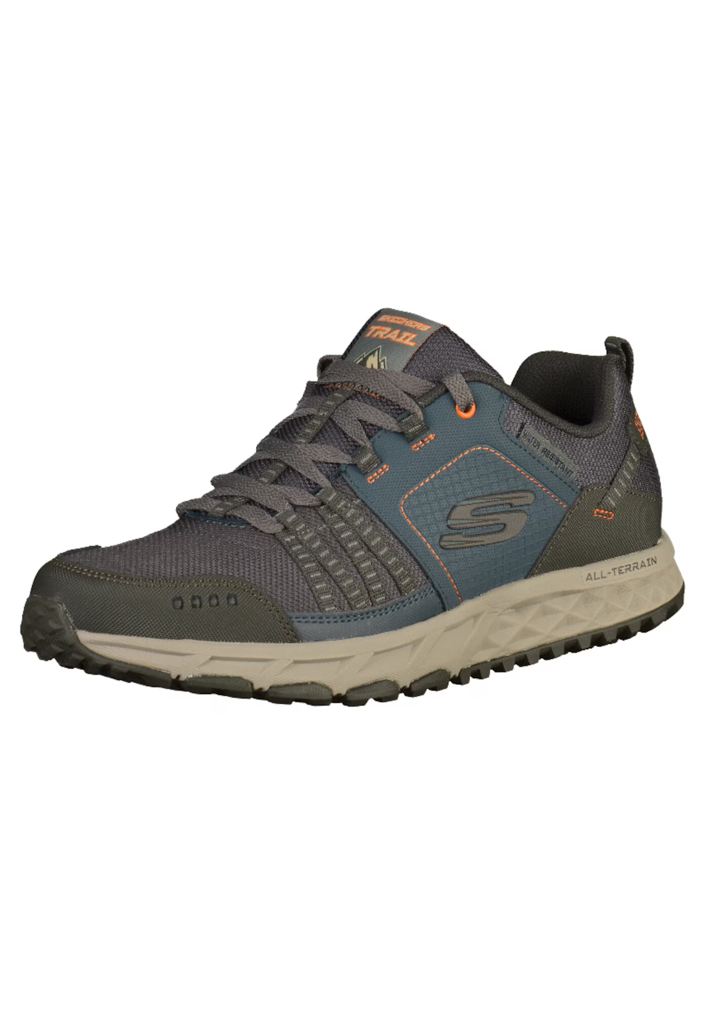 SKECHERS Nizke superge 'Escape Plan' temno siva / kaki / petrol - Pepit.si