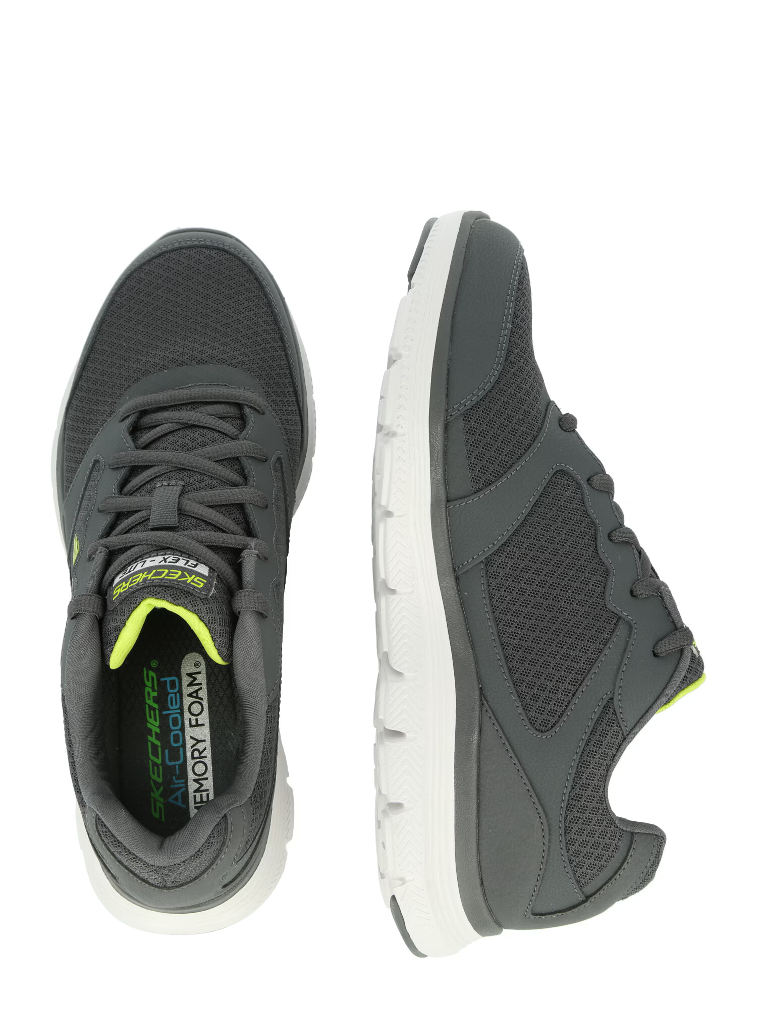 SKECHERS Nizke superge 'Flex Advantage 4.0' neonsko rumena / temno siva - Pepit.si