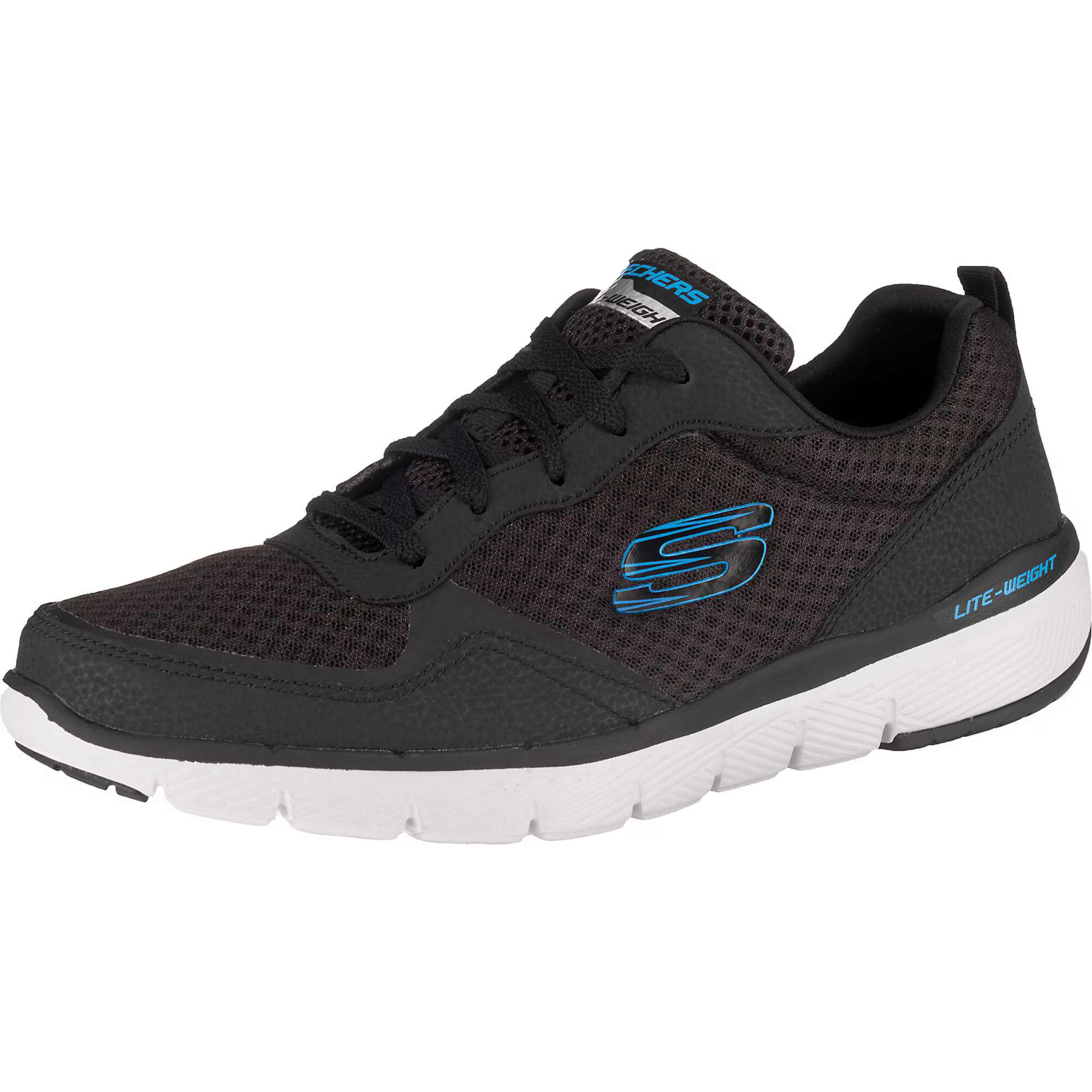 SKECHERS Nizke superge 'Flex Advantage' bela / črna - Pepit.si