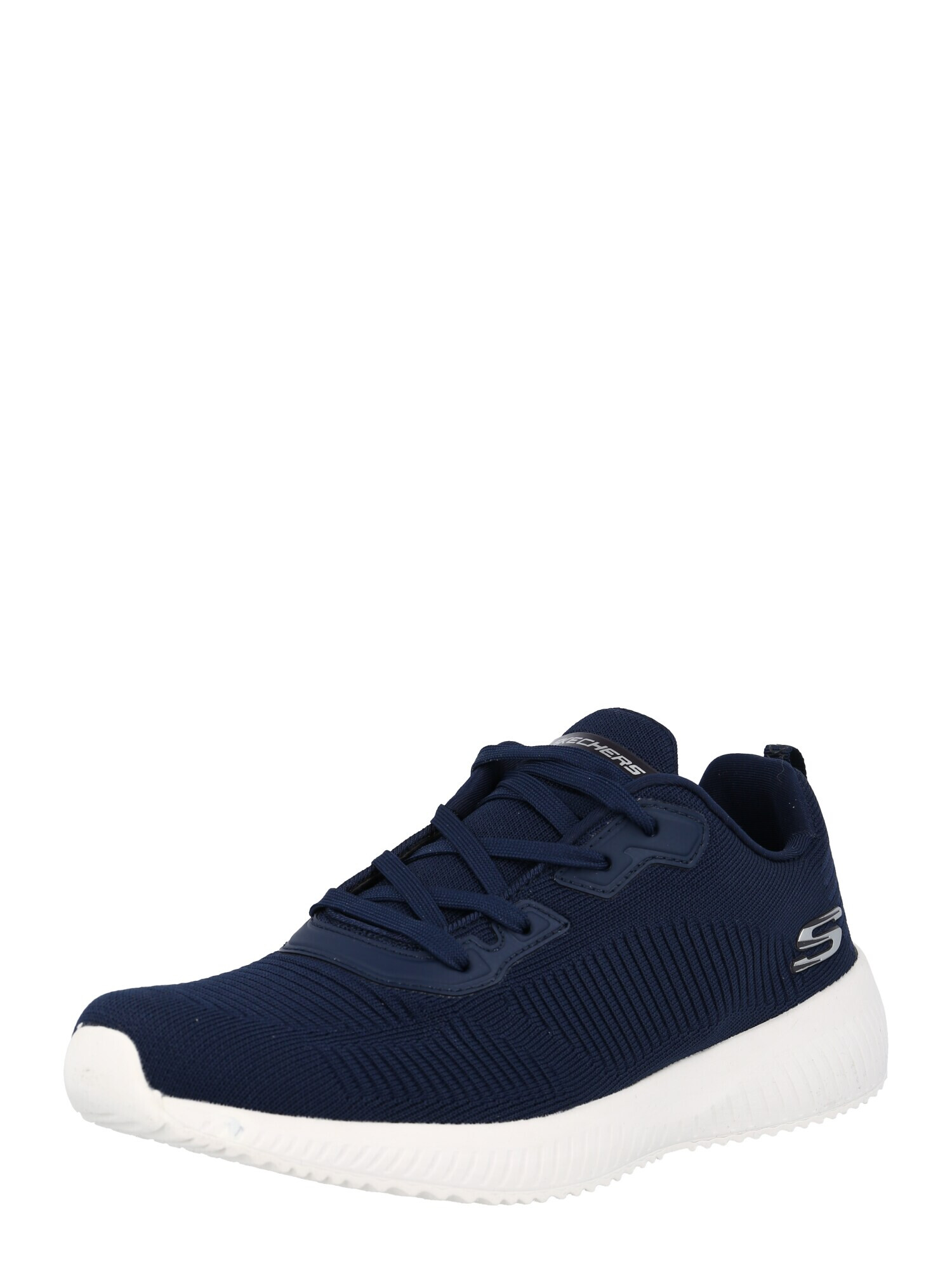 SKECHERS Nizke superge mornarska / srebrna - Pepit.si