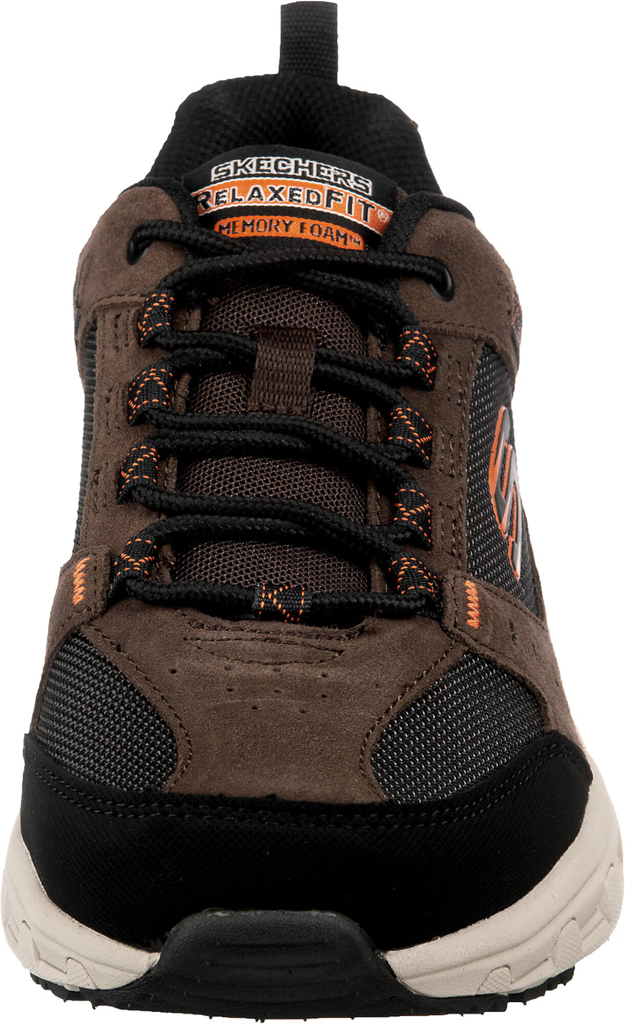 SKECHERS Nizke superge 'Oak Canyon' črna / bela / karamel / oranžna - Pepit.si