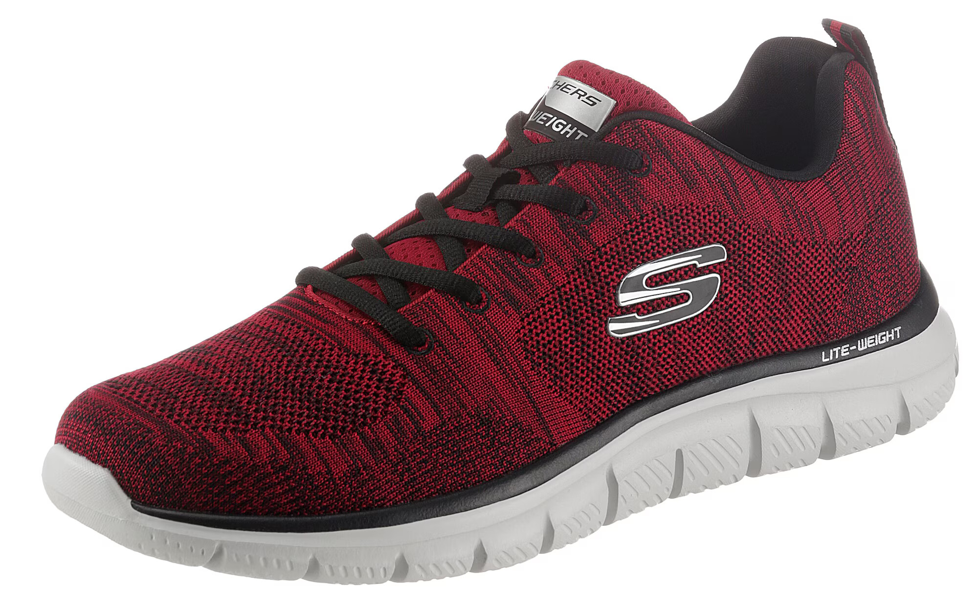 SKECHERS Nizke superge rdeča / črna - Pepit.si