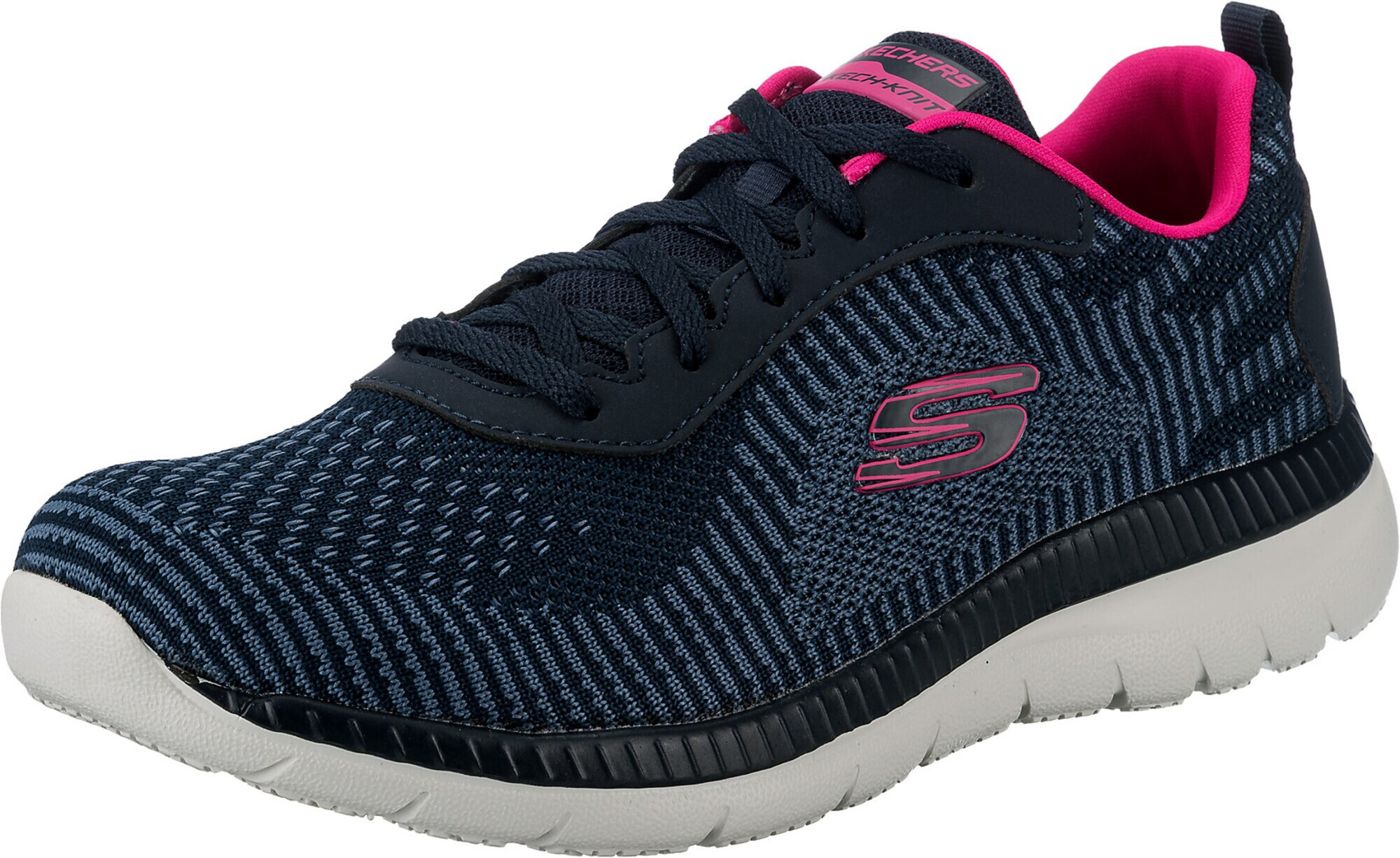 SKECHERS Nizke superge roza / mornarska / golobje modra - Pepit.si