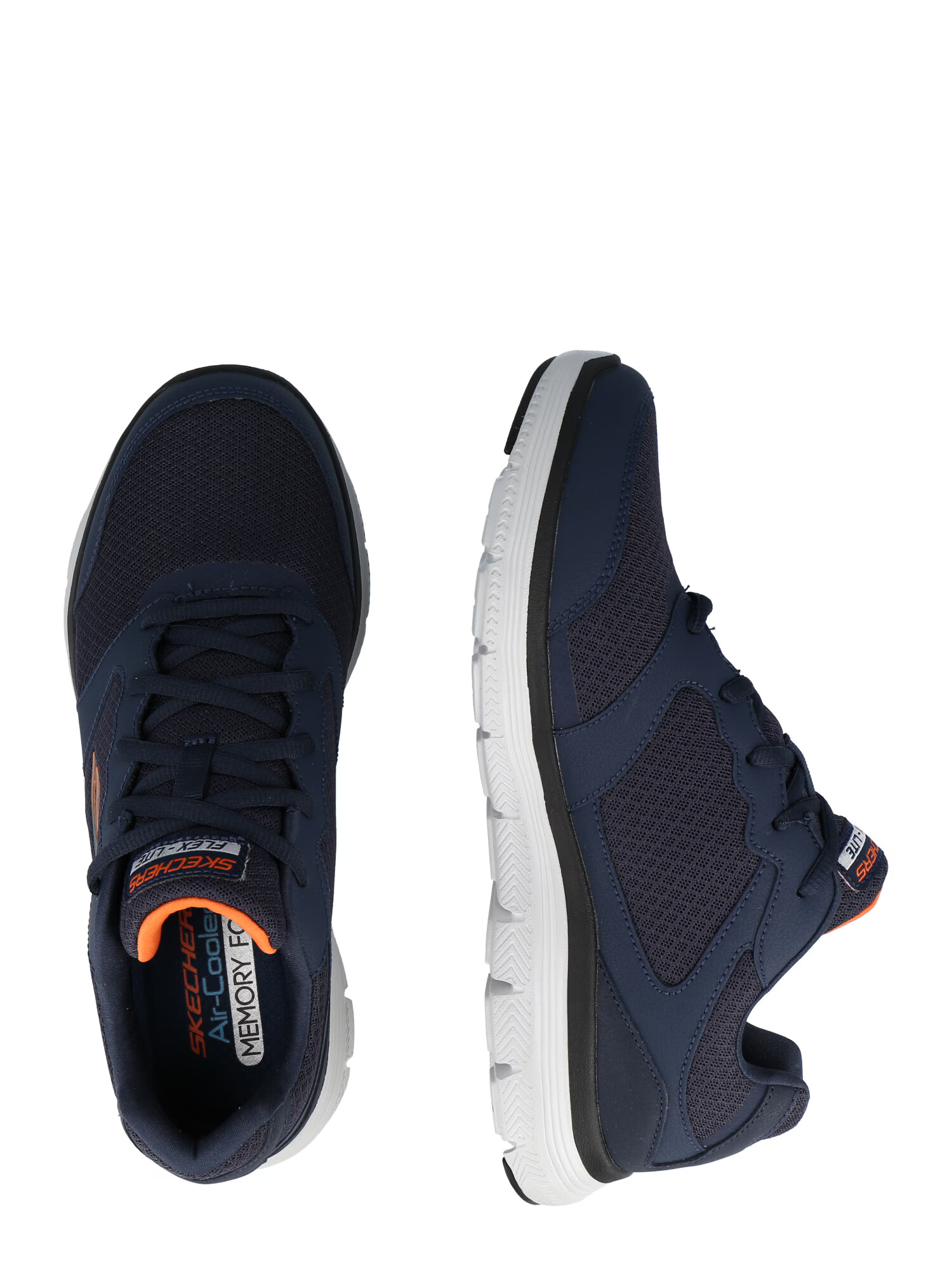 SKECHERS Nizke superge temno modra / oranžna / bela - Pepit.si