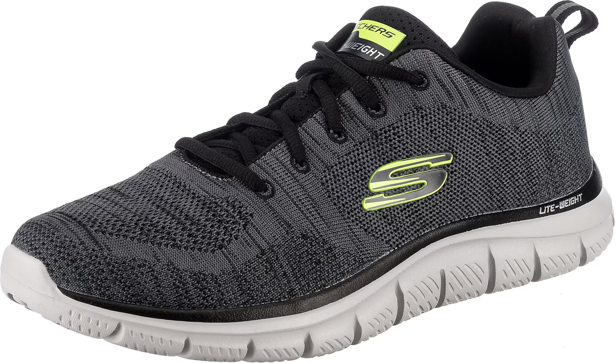 SKECHERS Nizke superge 'Track' antracit / neonsko zelena - Pepit.si