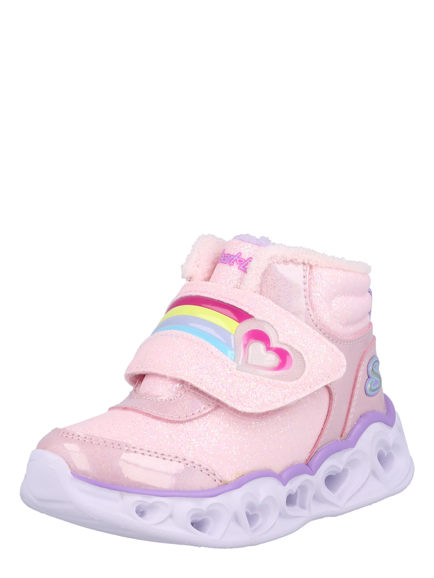 SKECHERS Škornji za v sneg 'Heart Lights - Brilliant Rainbow' roza / mešane barve - Pepit.si