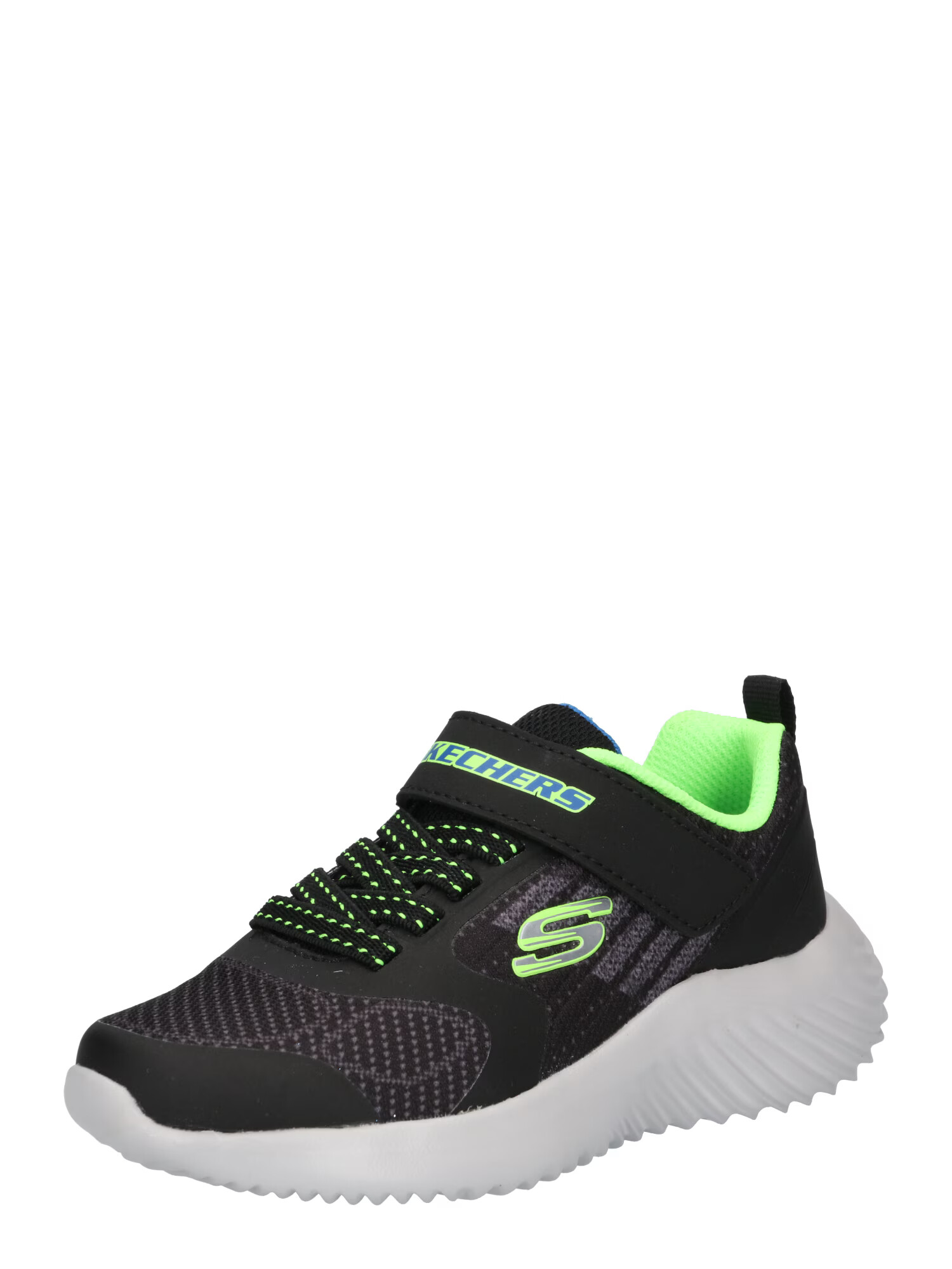 SKECHERS Superge 'BOUNDER - GORVEN' črna / siva / kivi - Pepit.si