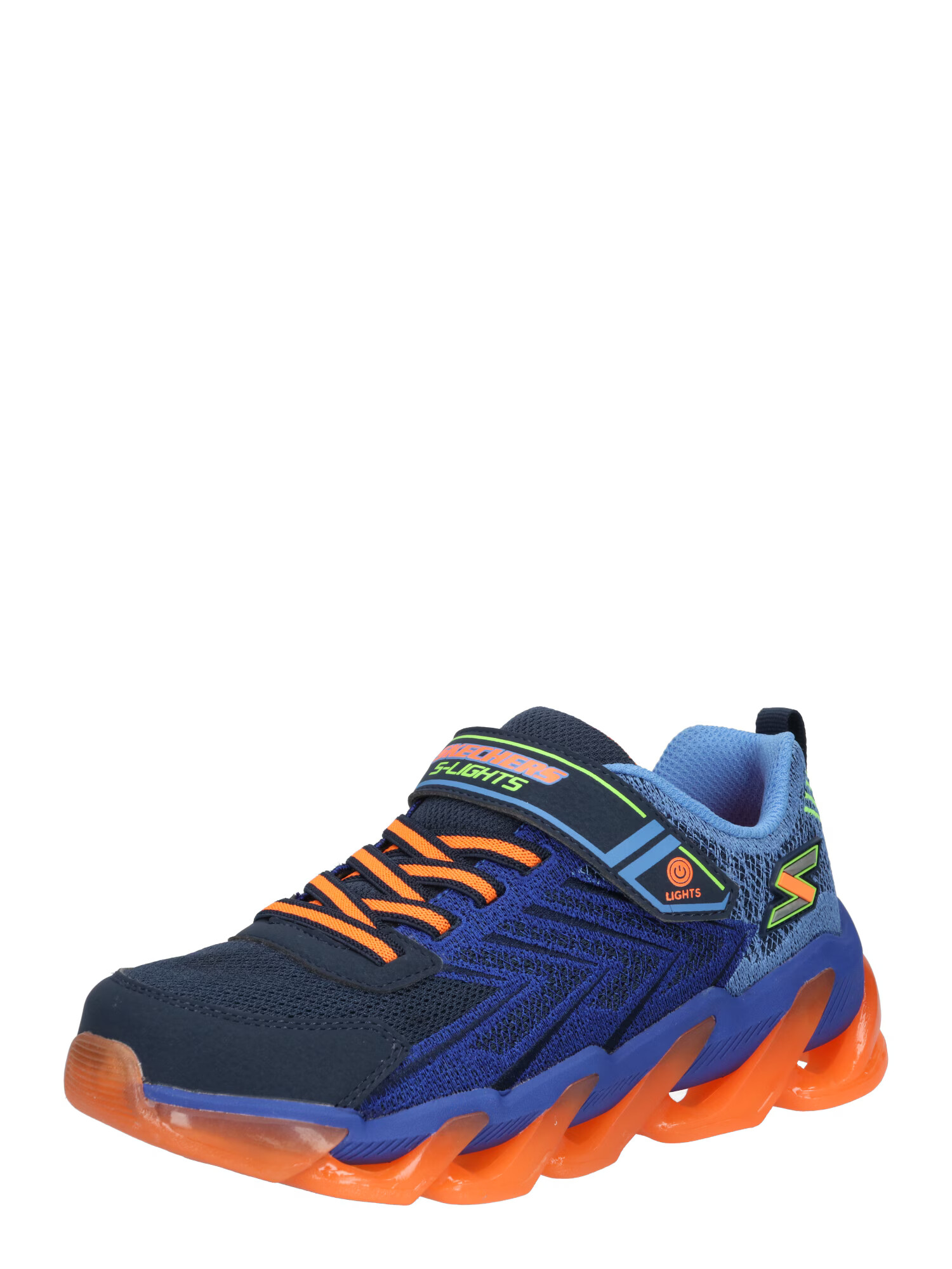 SKECHERS Superge mornarska / kraljevo modra / svetlo modra / neonsko oranžna / neonsko rumena - Pepit.si