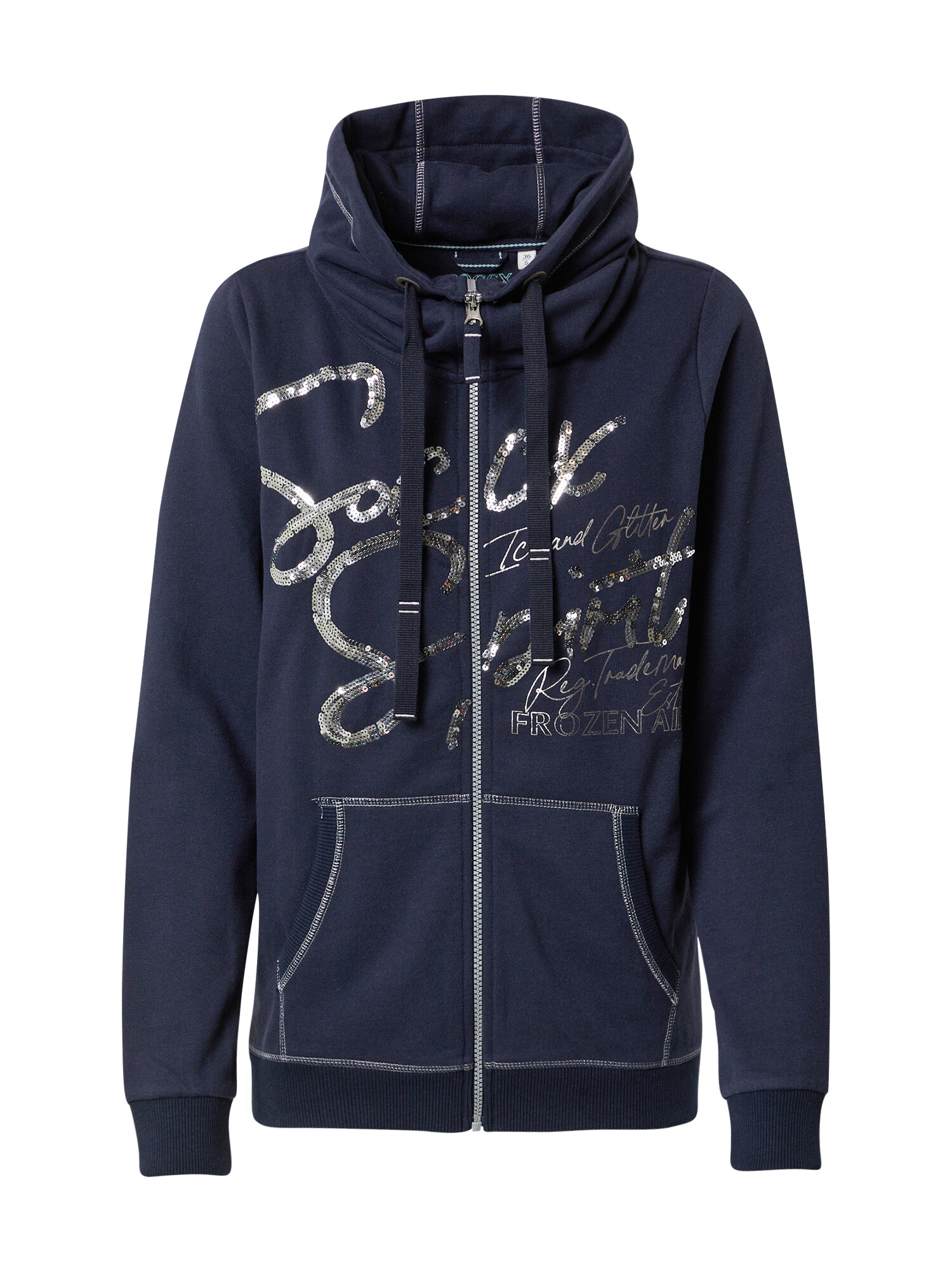 Soccx Sweatjacke 'Frozen Air' mornarska / srebrna - Pepit.si